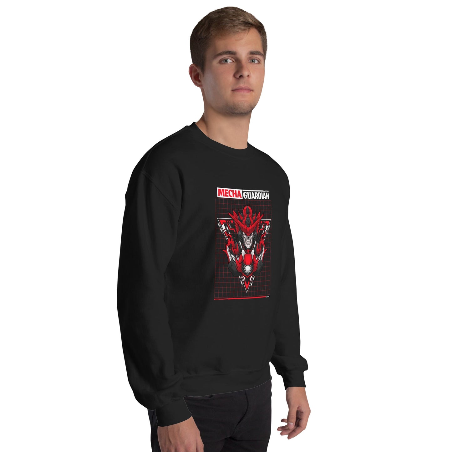 Red Mecha Guardian - Unisex Sweatshirt by DarkByteGear