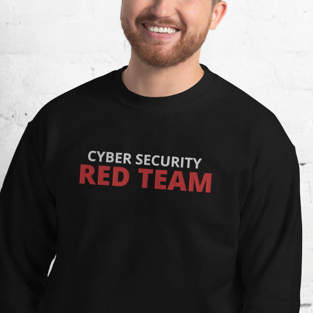 Cyber security Red Team - Unisex Sweatshirt (large embroidery) by DarkByteGear