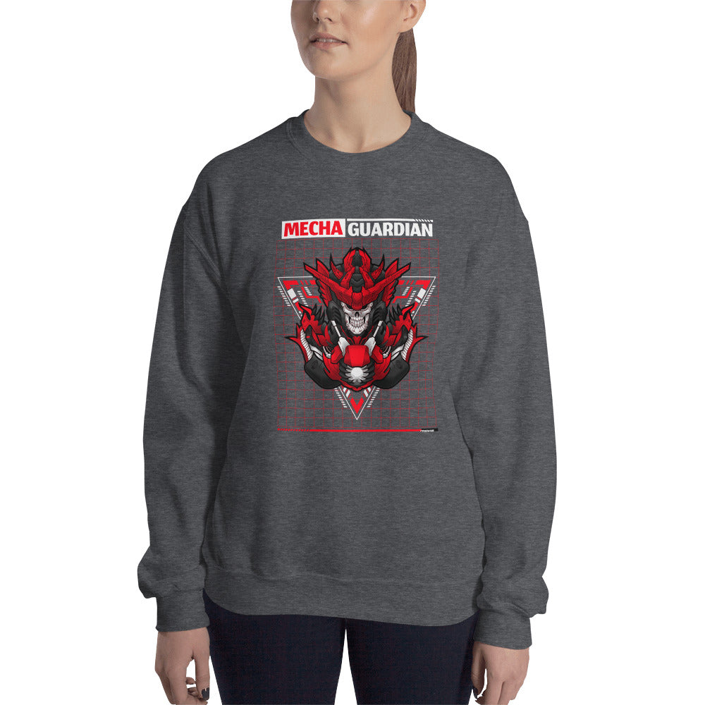 Red Mecha Guardian - Unisex Sweatshirt by DarkByteGear