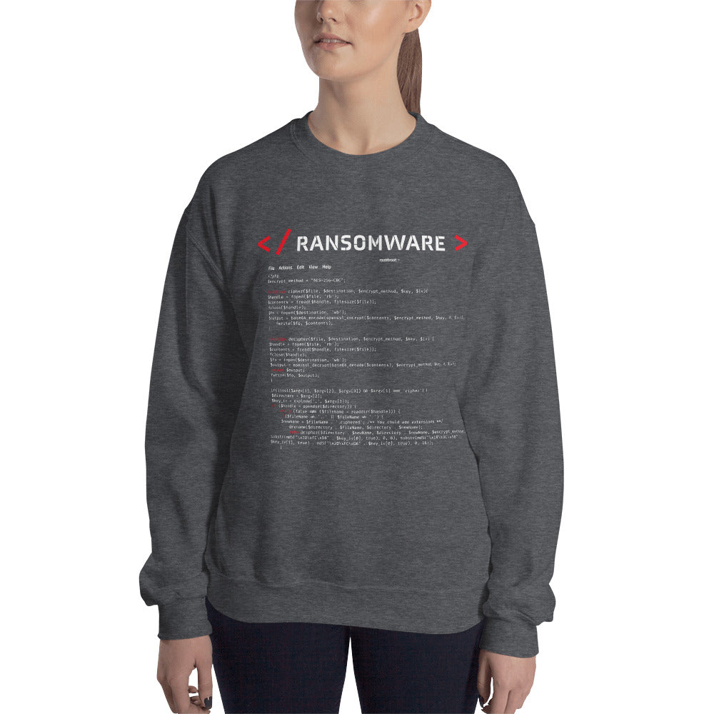 Ransomware - Unisex Sweatshirt by DarkByteGear