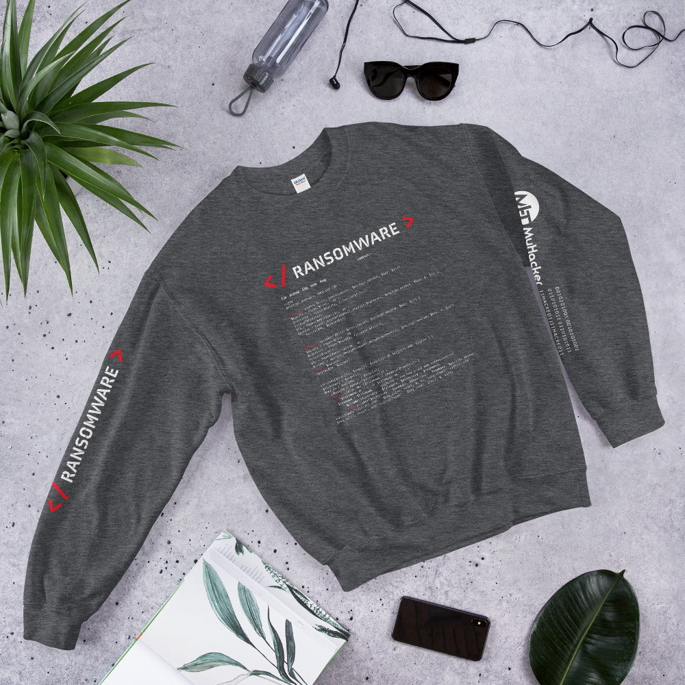 Ransomware - Unisex Sweatshirt (all sides print) by DarkByteGear