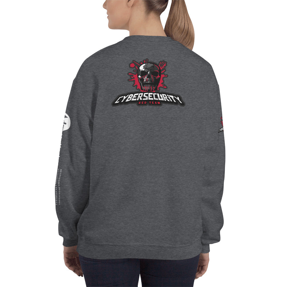 Cybersecurity Red Team v4 - Unisex Sweatshirt (all sides print) by DarkByteGear