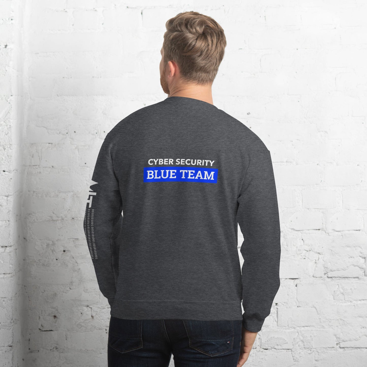 Cyber Security Blue Team V6 - Unisex Sweatshirt ( Back Print ) by DarkByteGear
