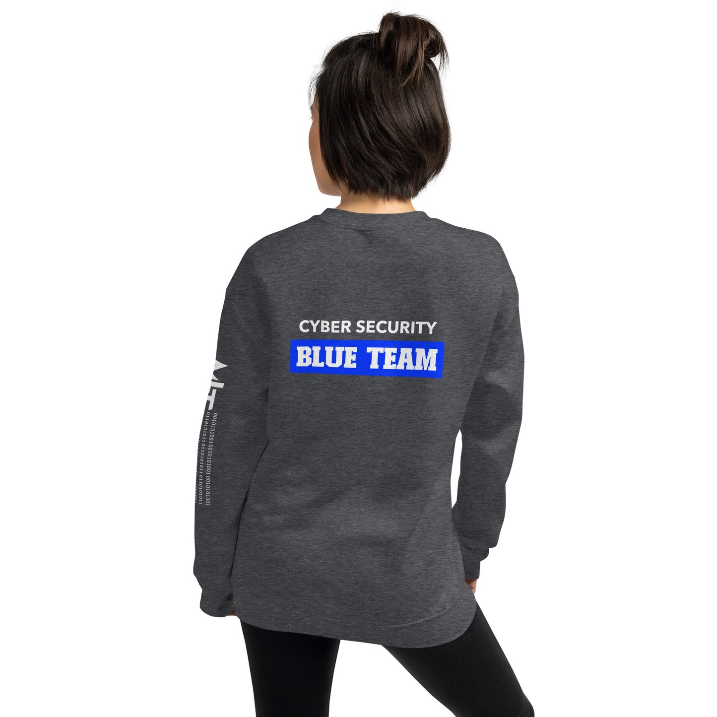 Cyber Security Blue Team V10 - Unisex Sweatshirt ( Back Print ) by DarkByteGear