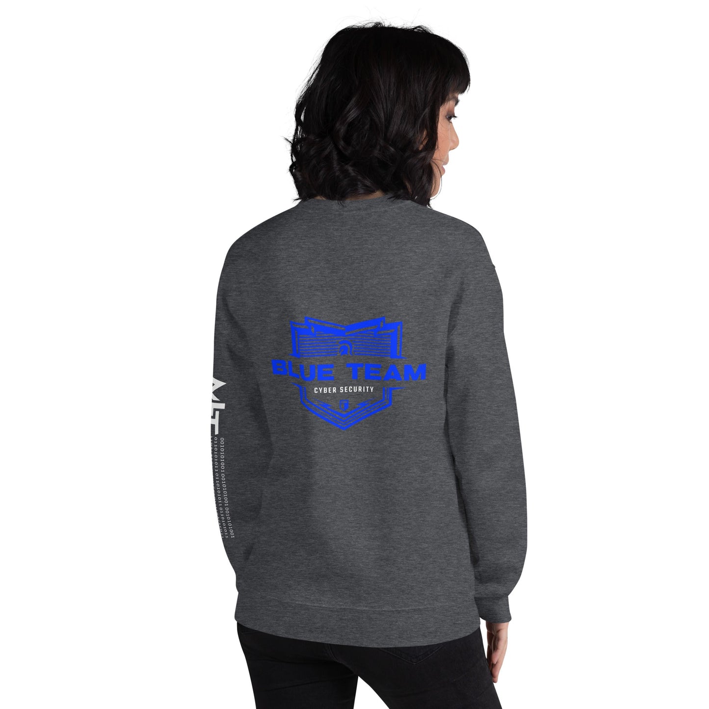 Cyber Security Blue Team V14 - Unisex Sweatshirt ( Back Print ) by DarkByteGear