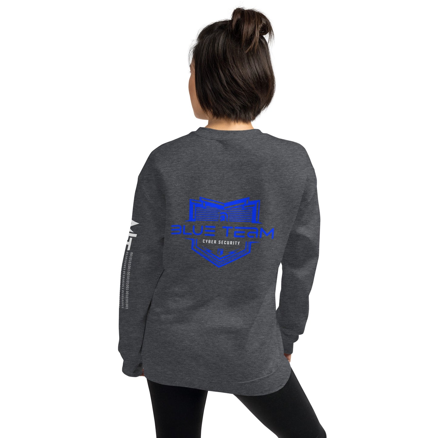 Cyber Security Blue Team V15 - Unisex Sweatshirt ( Back Print ) by DarkByteGear