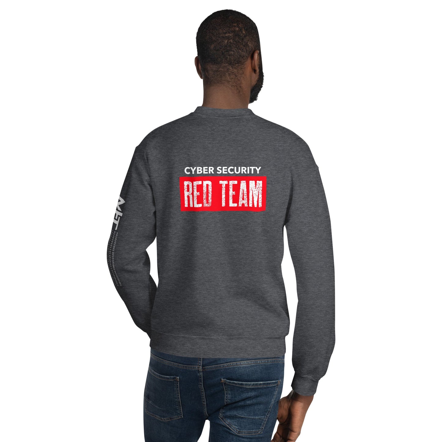 Cyber Security Red Team V1 - Unisex Sweatshirt ( Back Print ) by DarkByteGear