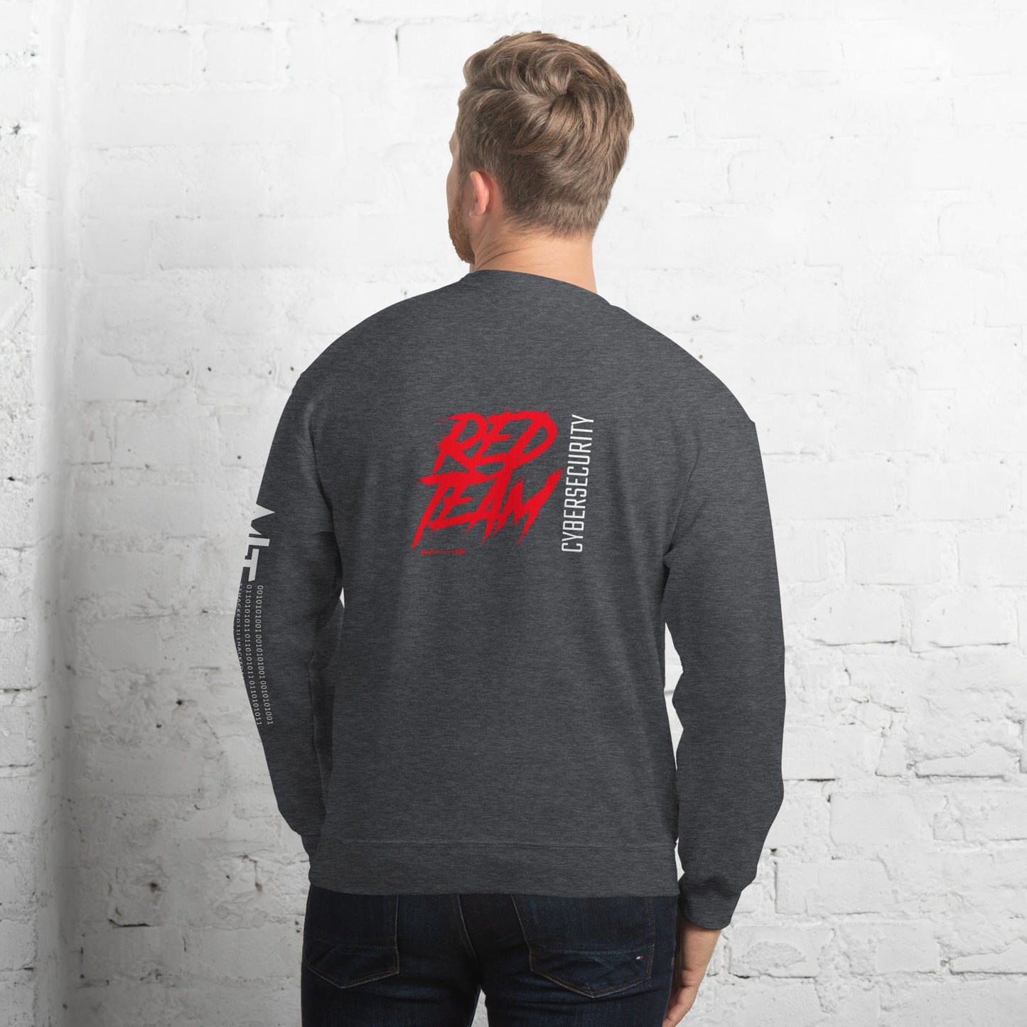 Cyber Security Red Team V6 - Unisex Sweatshirt ( Back Print ) by DarkByteGear