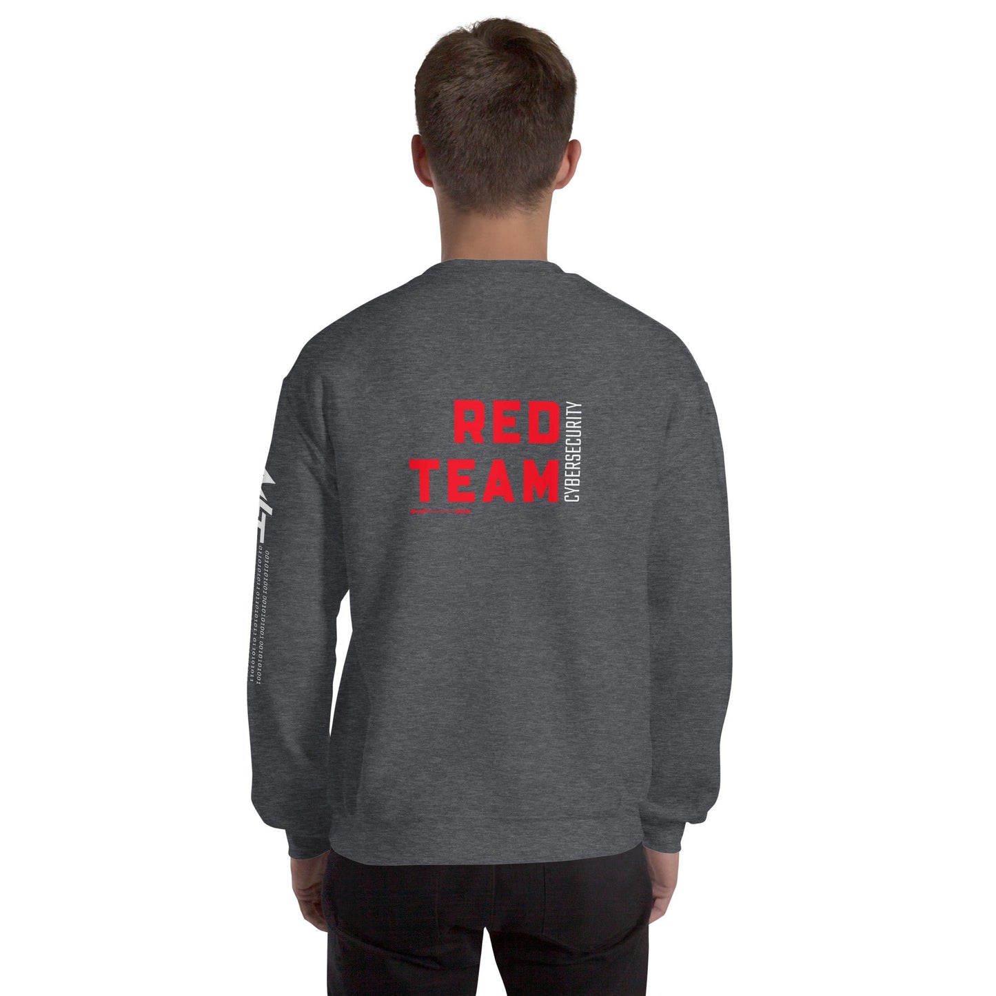 Cyber Security Red Team V7 - Unisex Sweatshirt ( Back Print ) by DarkByteGear