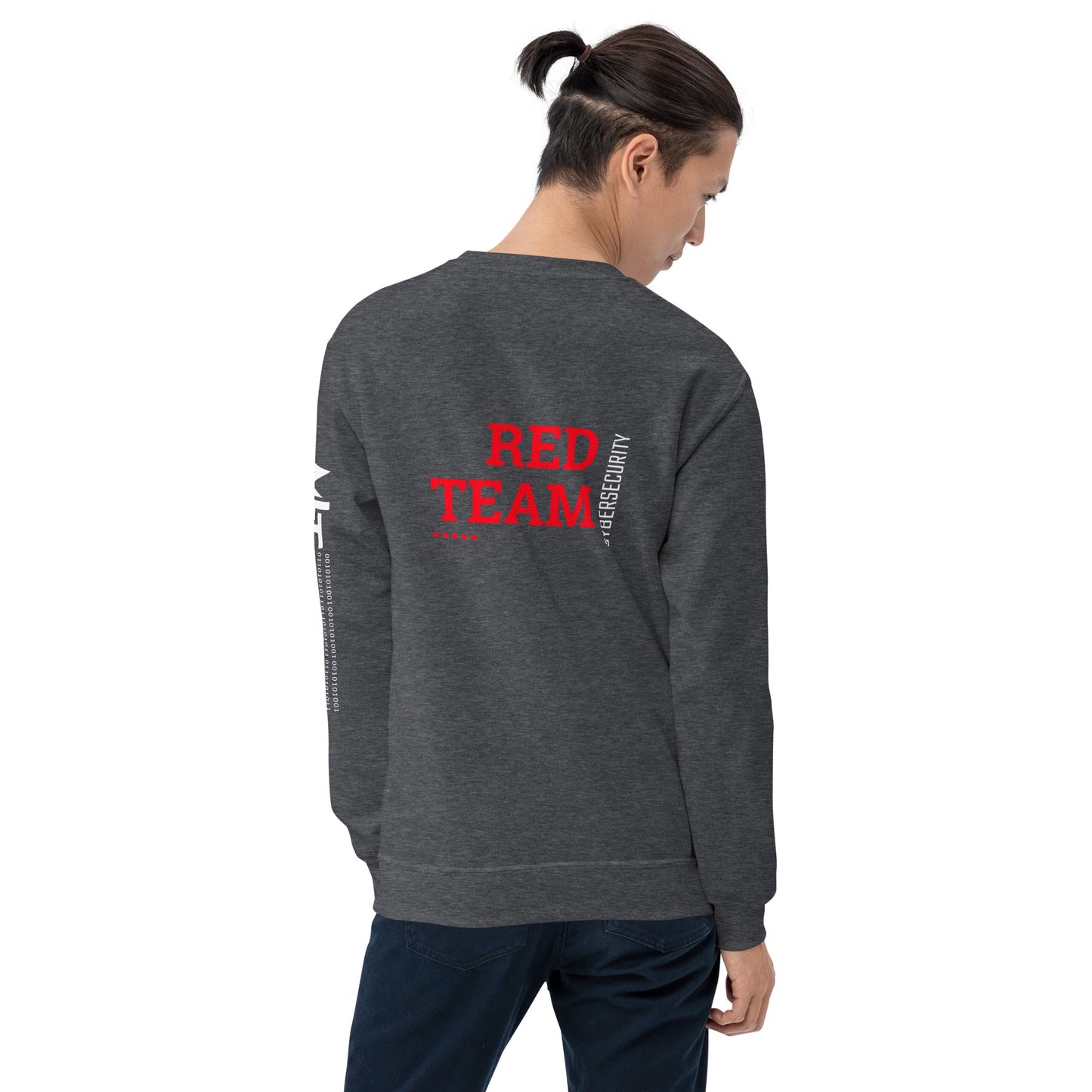 Cyber Security Red Team V12 - Unisex Sweatshirt ( Back Print ) by DarkByteGear