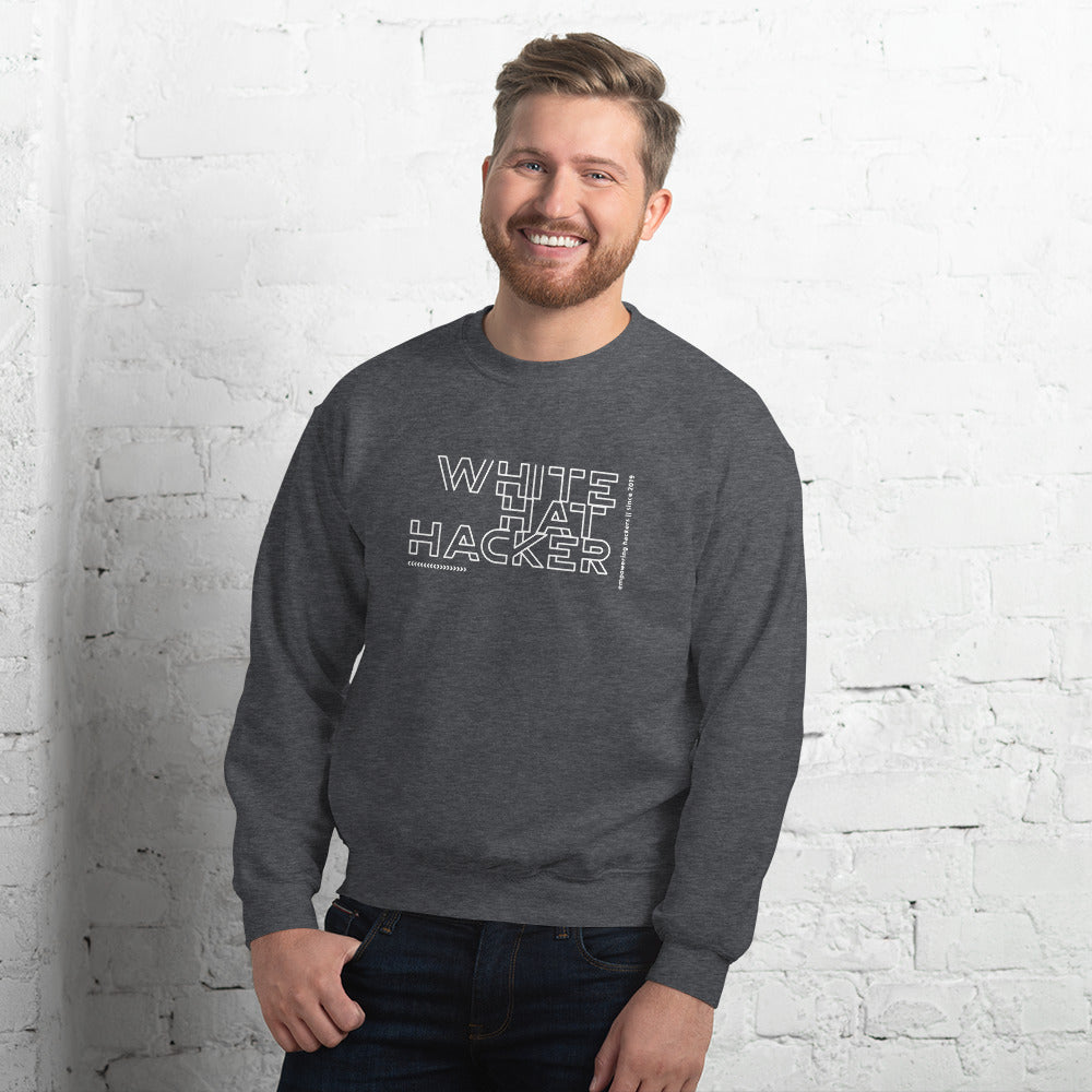White Hat Hacker - Unisex Sweatshirt by DarkByteGear