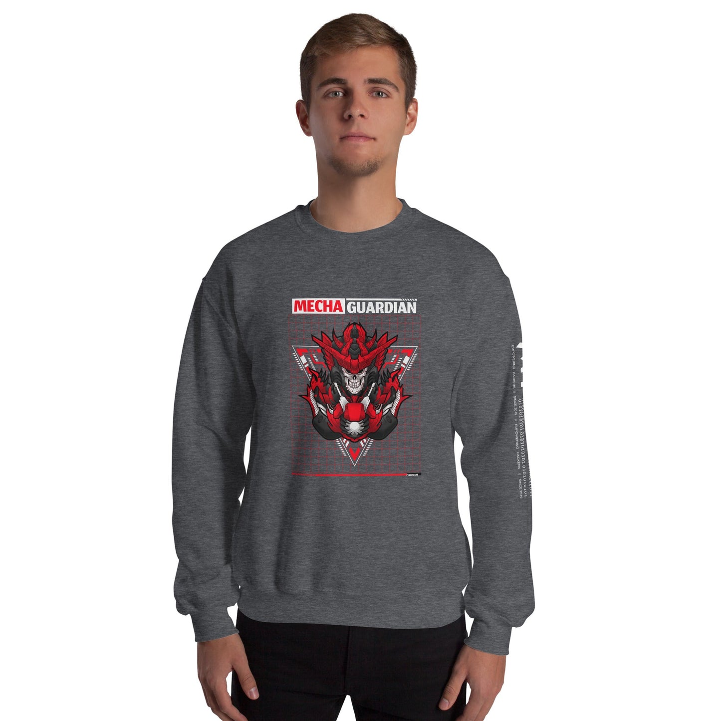 Red Mecha Guardian - Unisex Sweatshirt by DarkByteGear