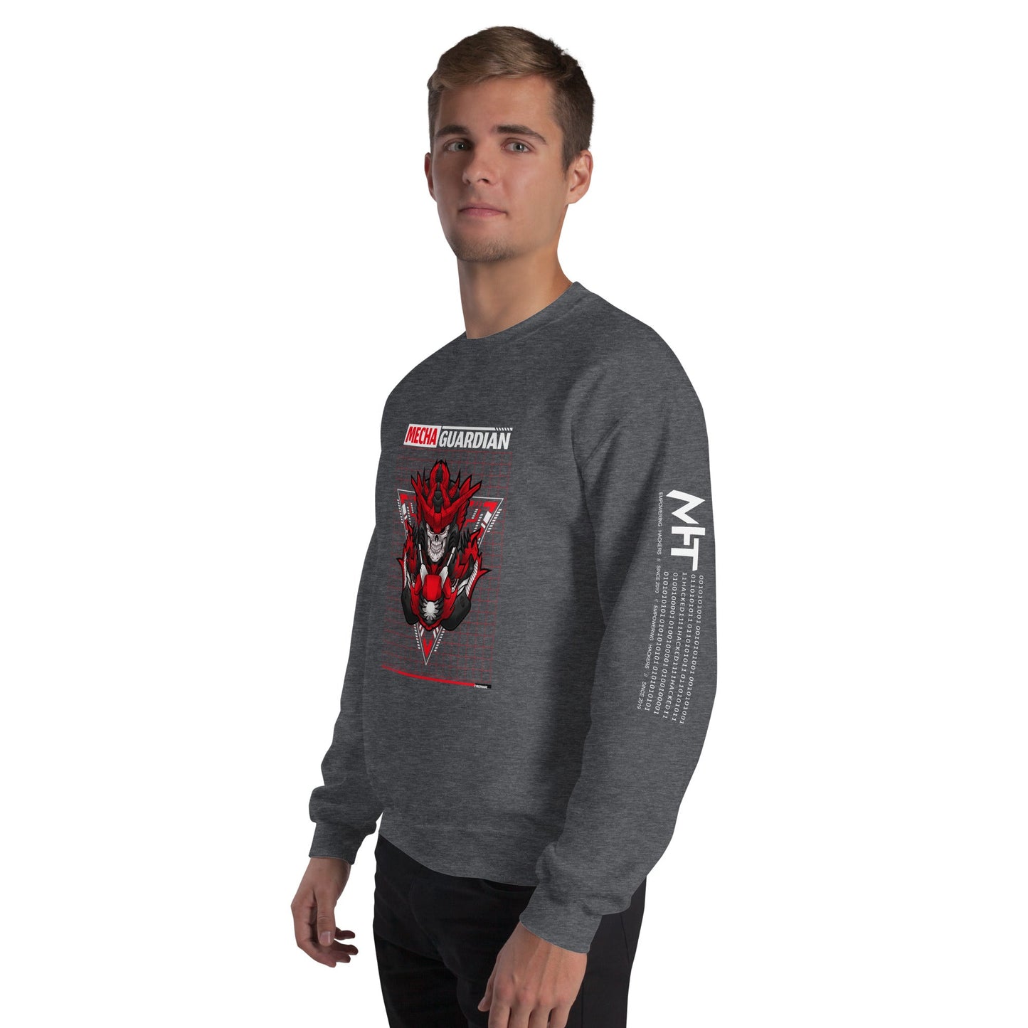 Red Mecha Guardian - Unisex Sweatshirt by DarkByteGear