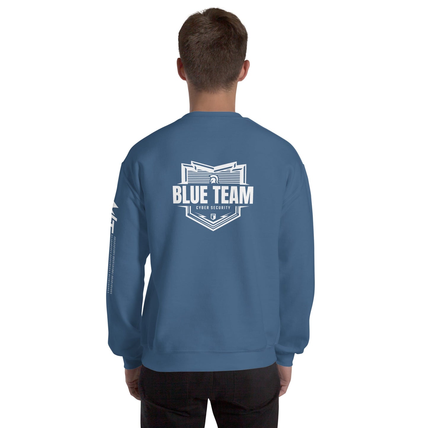 Cyber Security Blue Team V1 - Unisex Sweatshirt ( Back Print ) by DarkByteGear