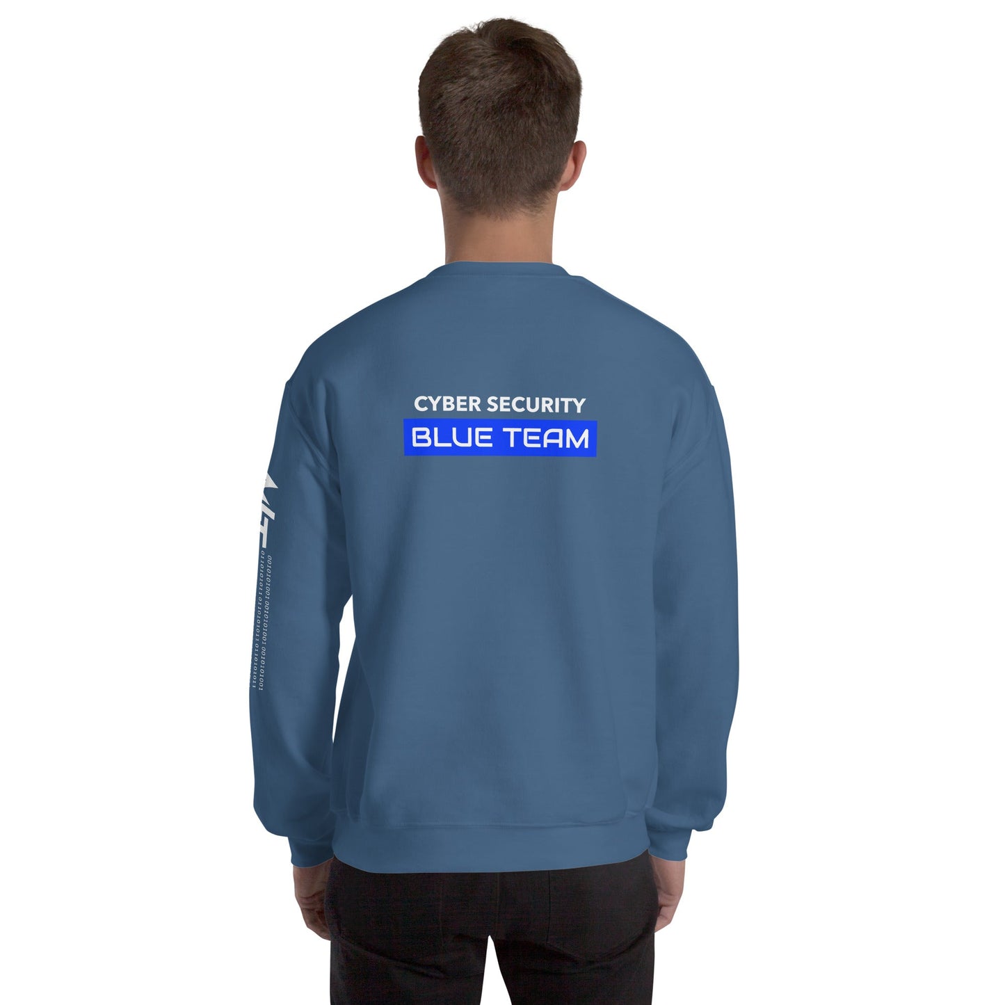 Cyber Security Blue Team V12 - Unisex Sweatshirt ( Back Print ) by DarkByteGear