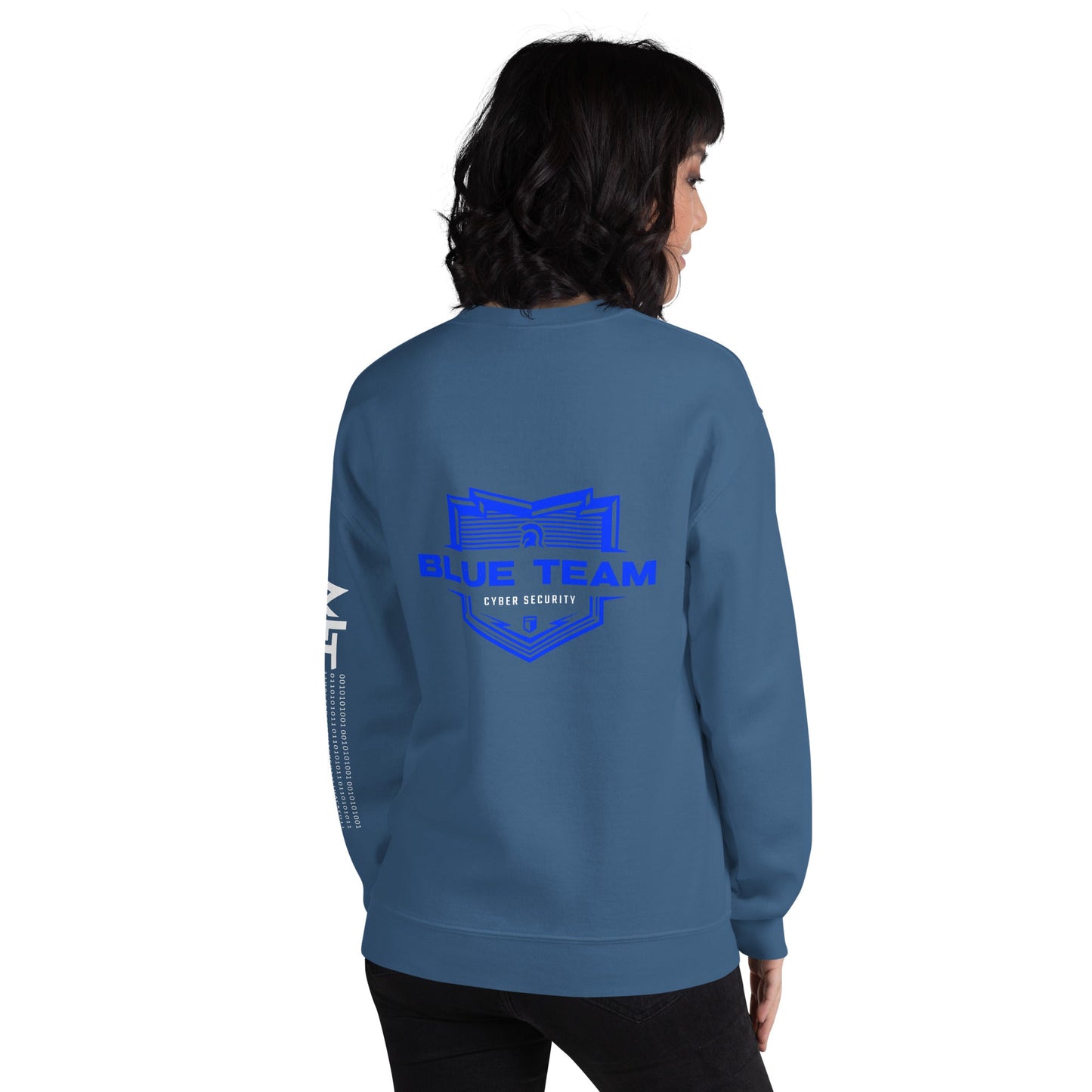 Cyber Security Blue Team V14 - Unisex Sweatshirt ( Back Print ) by DarkByteGear