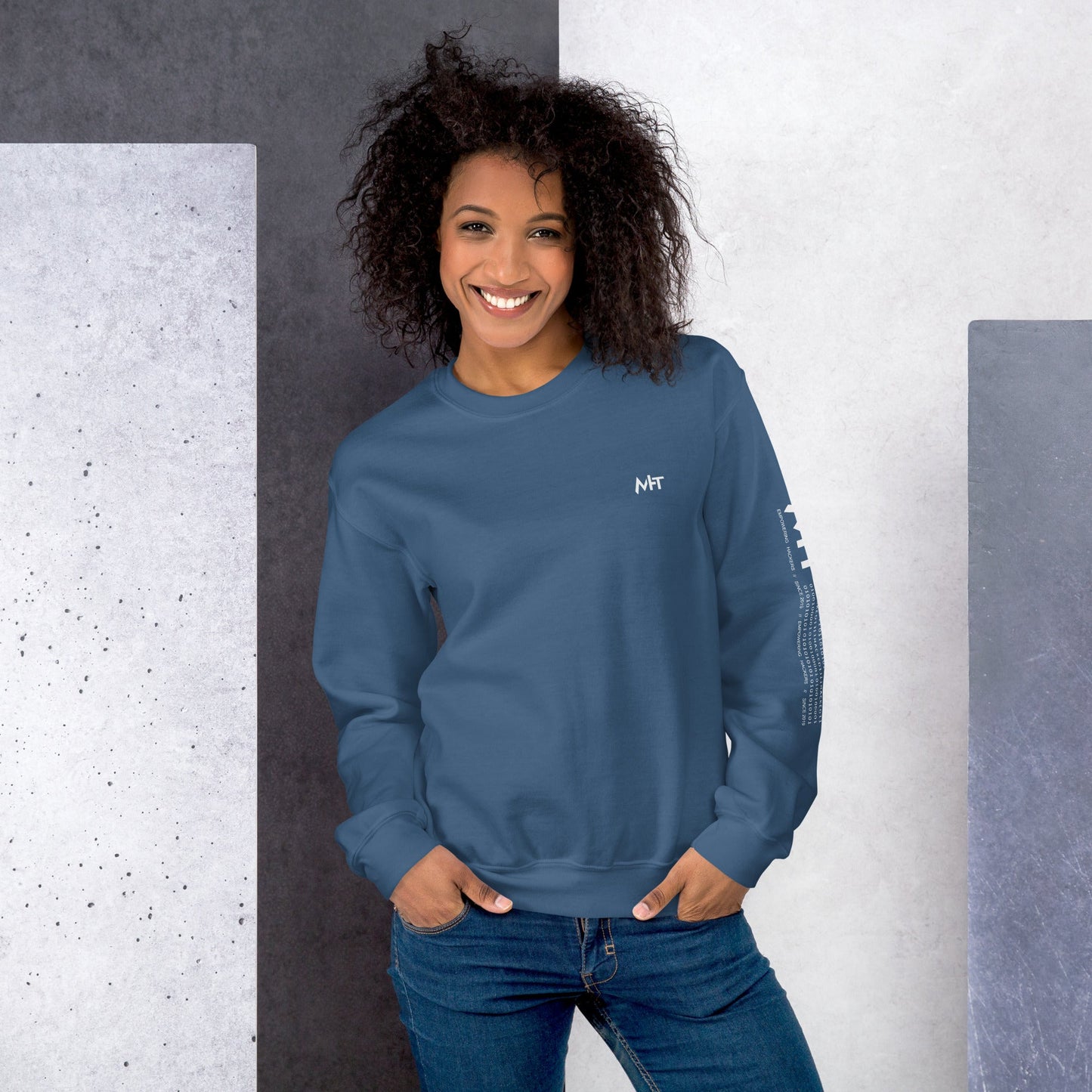 Cyber Security Blue Team V8 - Unisex Sweatshirt ( Back Print ) by DarkByteGear
