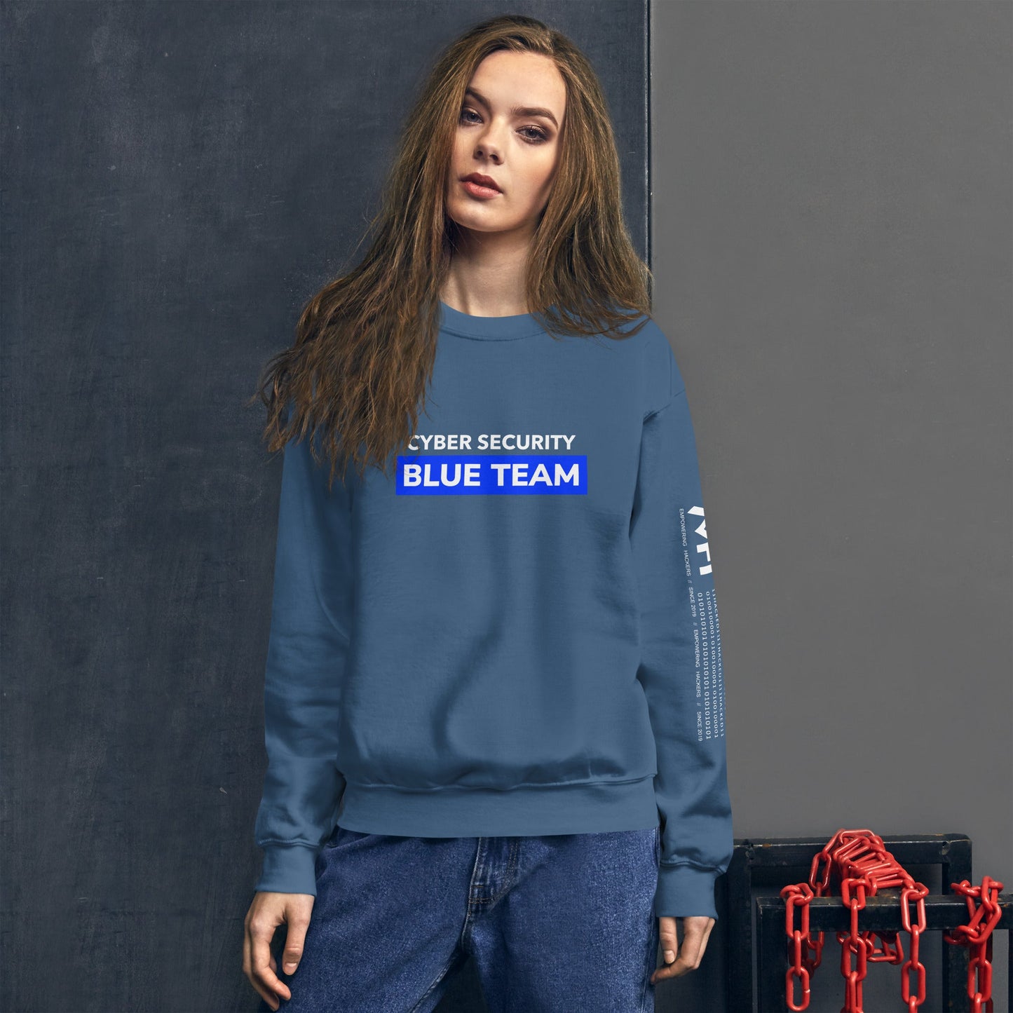 Cyber Security Blue Team V11 - Unisex Sweatshirt by DarkByteGear