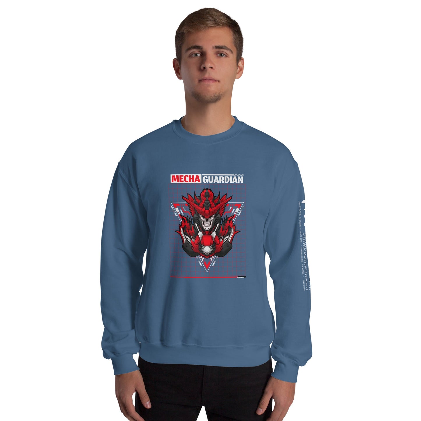 Red Mecha Guardian - Unisex Sweatshirt by DarkByteGear
