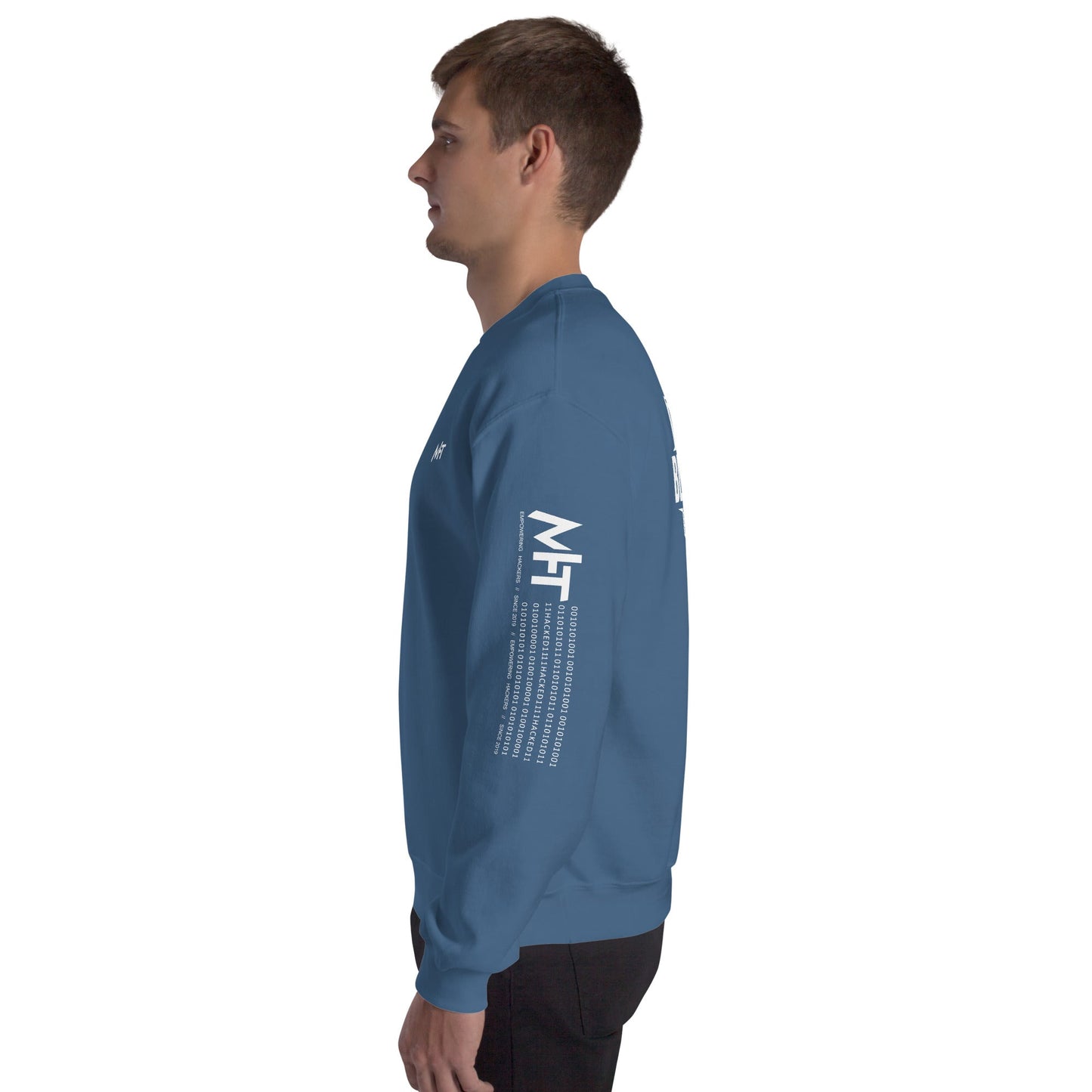 Cyber Security Blue Team V1 - Unisex Sweatshirt ( Back Print ) by DarkByteGear