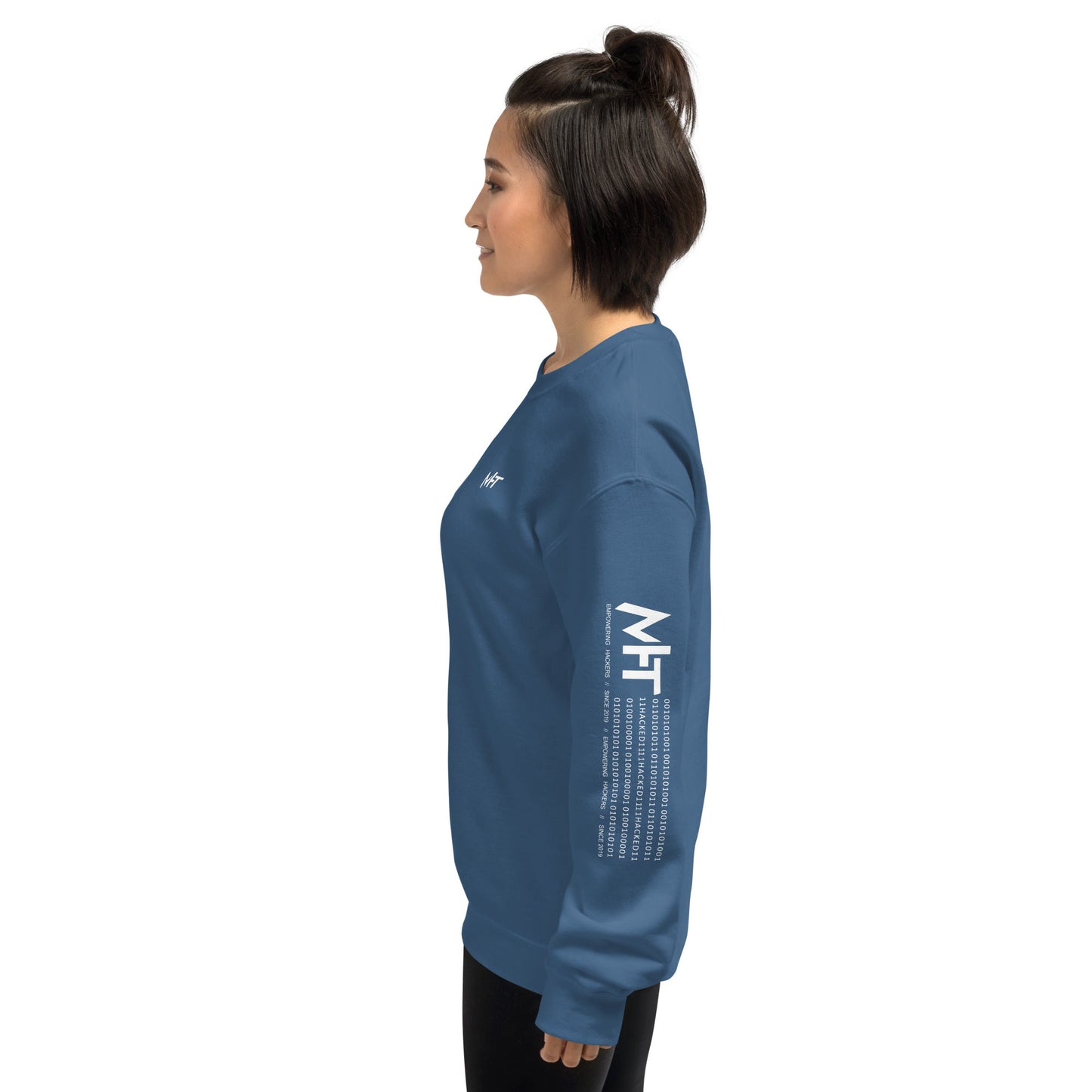 Cyber Security Blue Team V10 - Unisex Sweatshirt ( Back Print ) by DarkByteGear