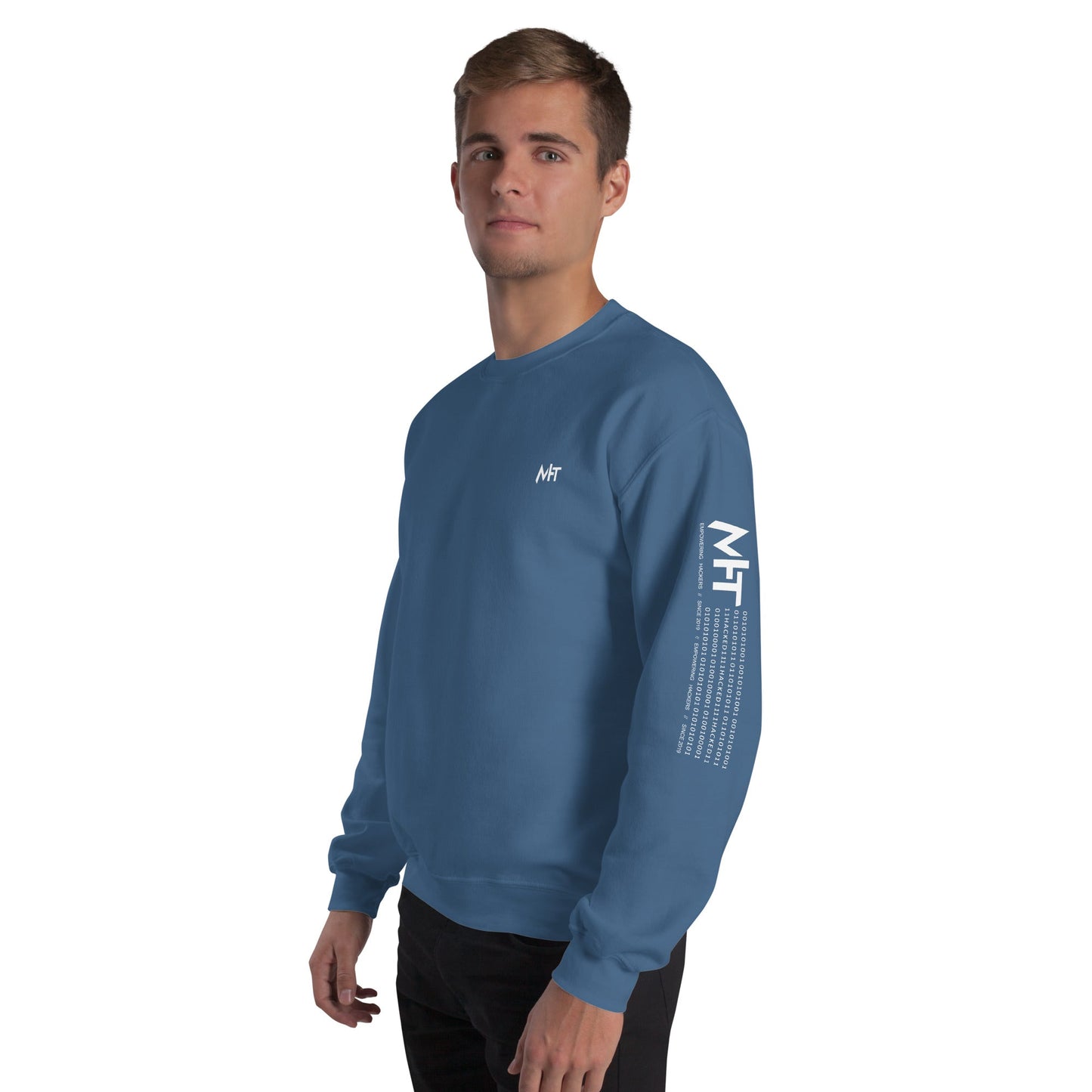 Cyber Security Blue Team V1 - Unisex Sweatshirt ( Back Print ) by DarkByteGear