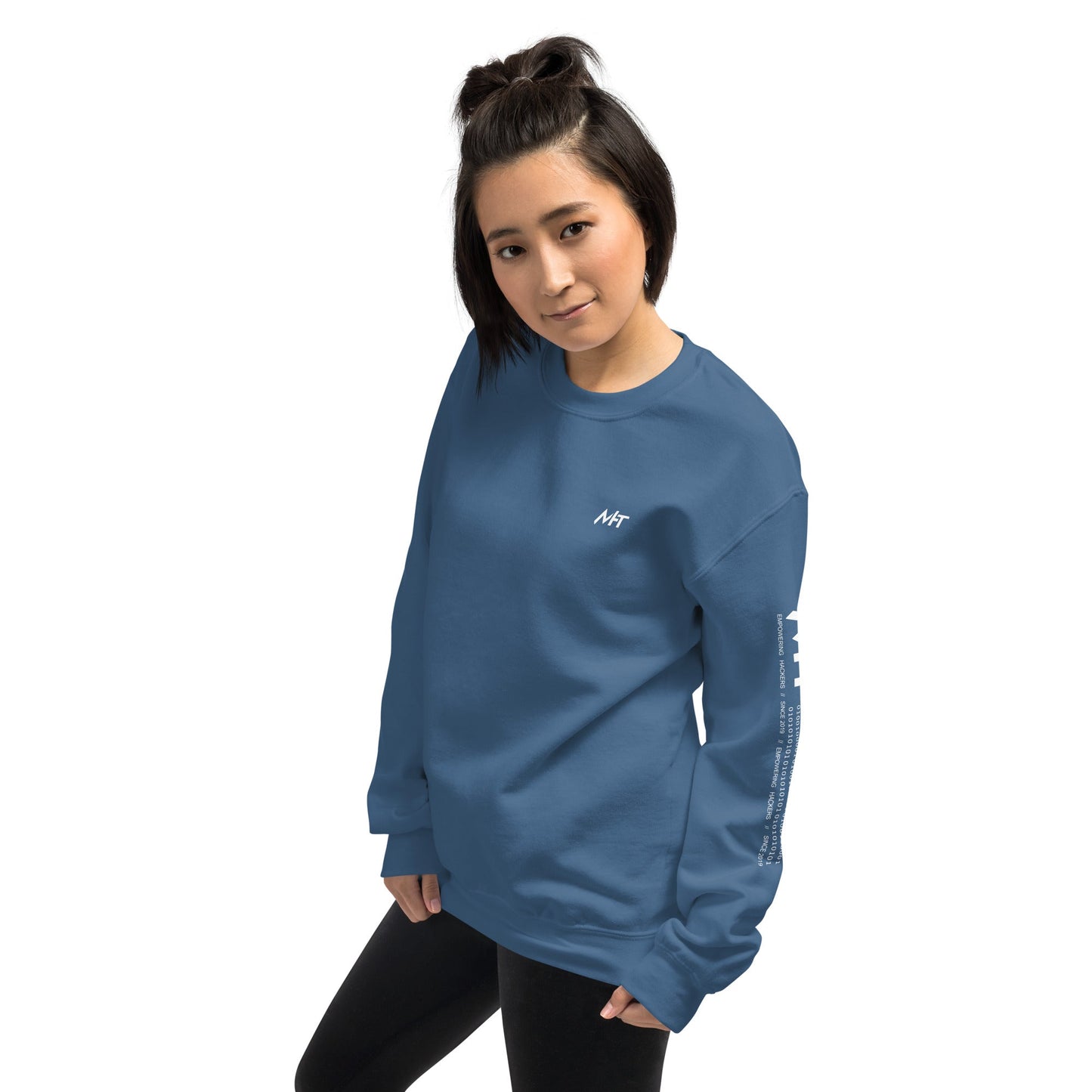 Cyber Security Blue Team V10 - Unisex Sweatshirt ( Back Print ) by DarkByteGear