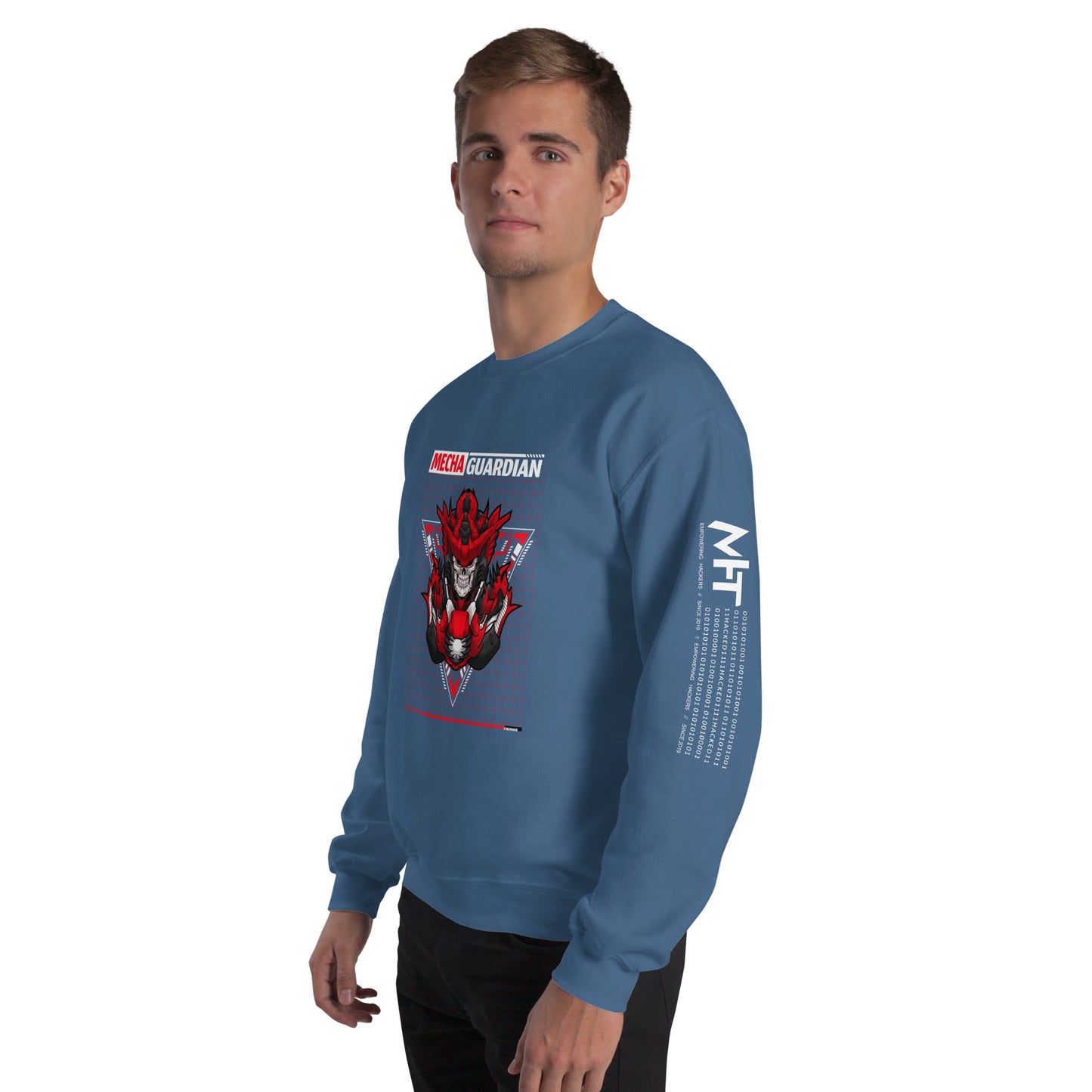 Red Mecha Guardian - Unisex Sweatshirt by DarkByteGear
