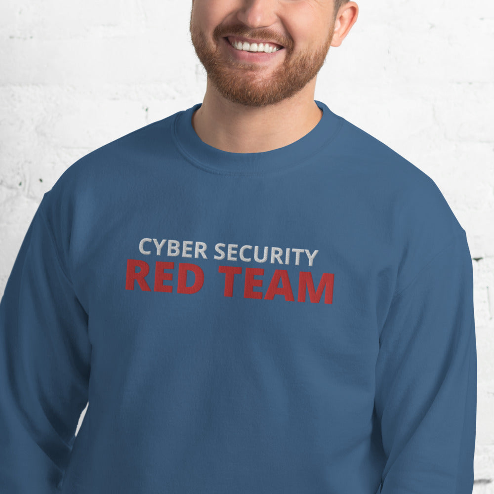 Cyber security Red Team - Unisex Sweatshirt (large embroidery) by DarkByteGear
