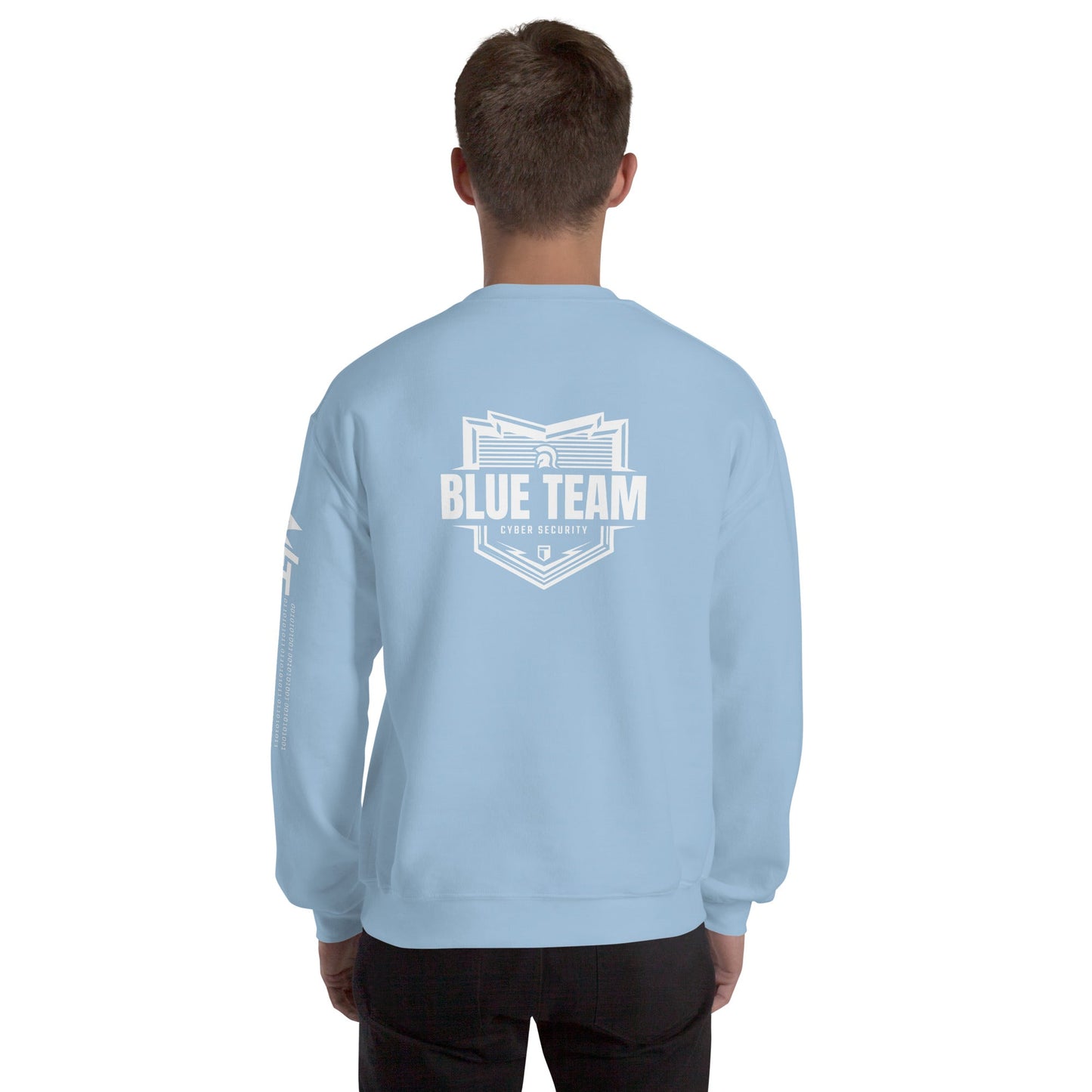 Cyber Security Blue Team V1 - Unisex Sweatshirt ( Back Print ) by DarkByteGear