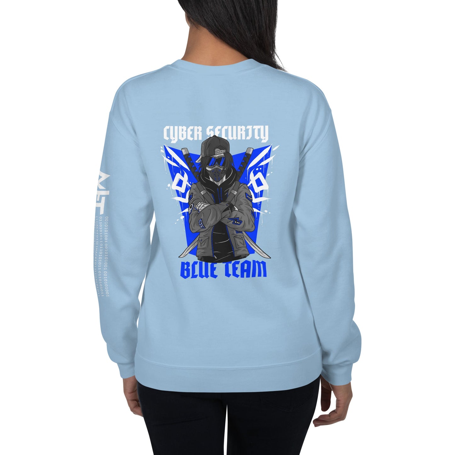 Cyber Security Blue Team V3 - Unisex Sweatshirt ( Back Print ) by DarkByteGear