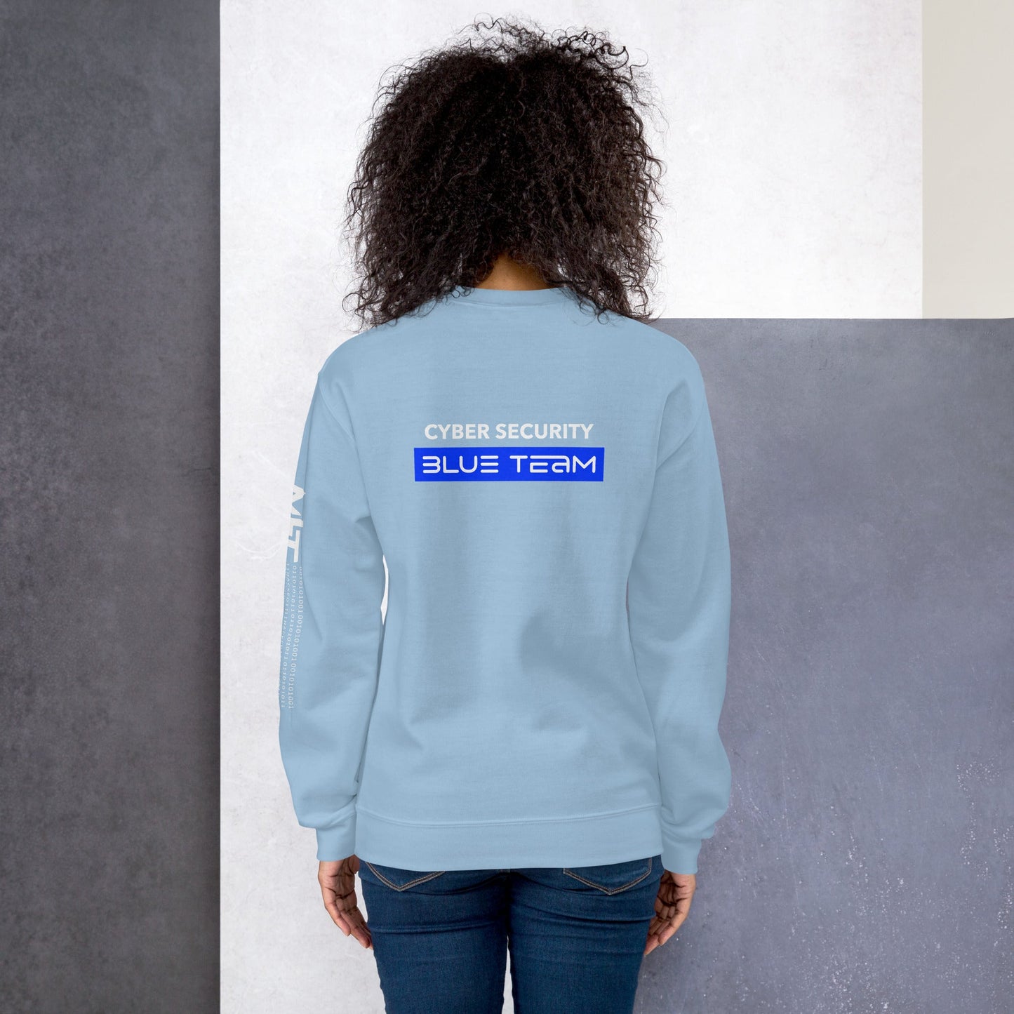 Cyber Security Blue Team V8 - Unisex Sweatshirt ( Back Print ) by DarkByteGear