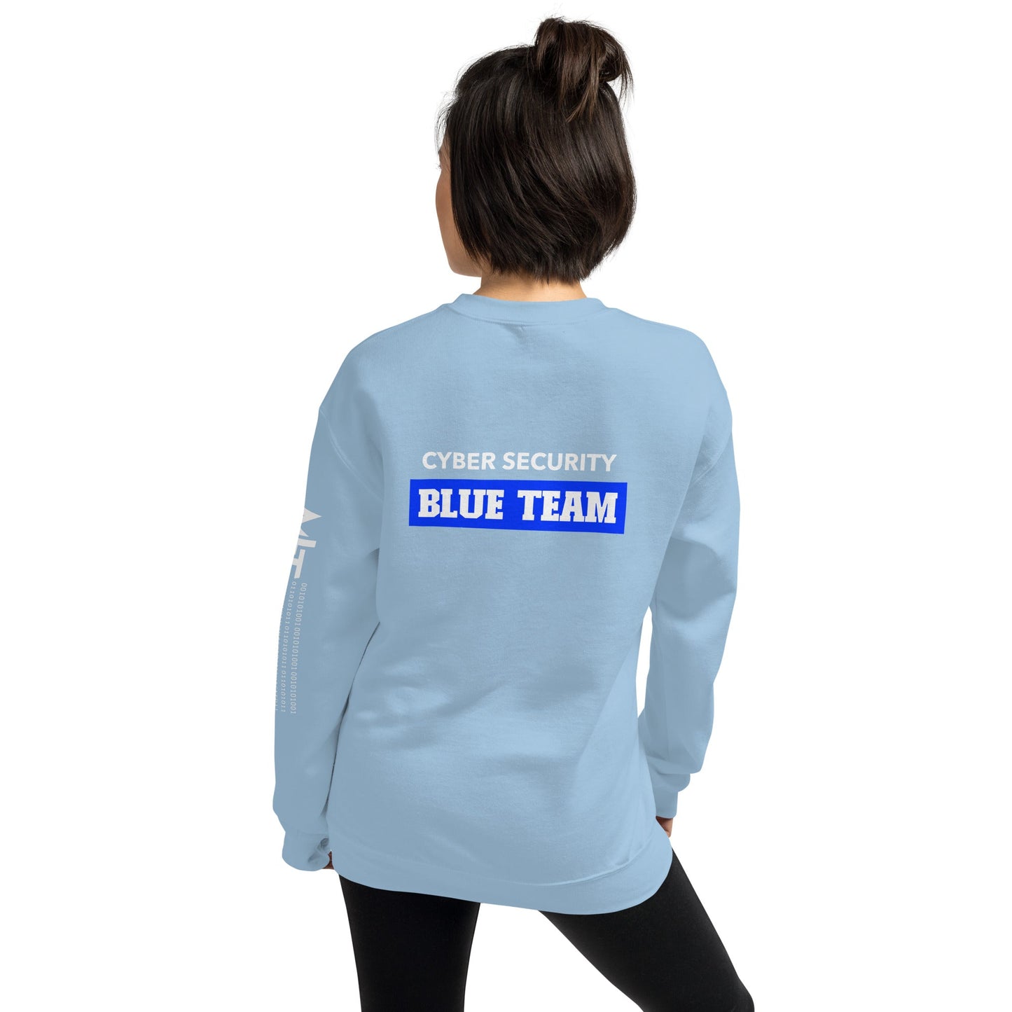 Cyber Security Blue Team V10 - Unisex Sweatshirt ( Back Print ) by DarkByteGear