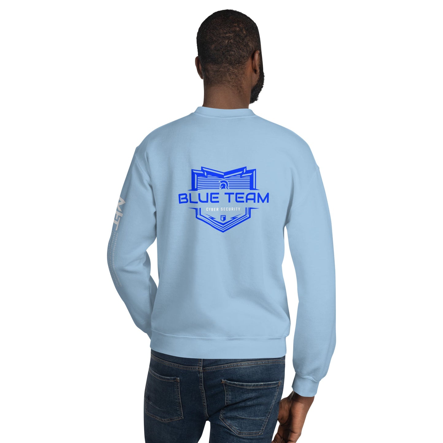 Cyber Security Blue Team V17 - Unisex Sweatshirt ( Back Print ) by DarkByteGear
