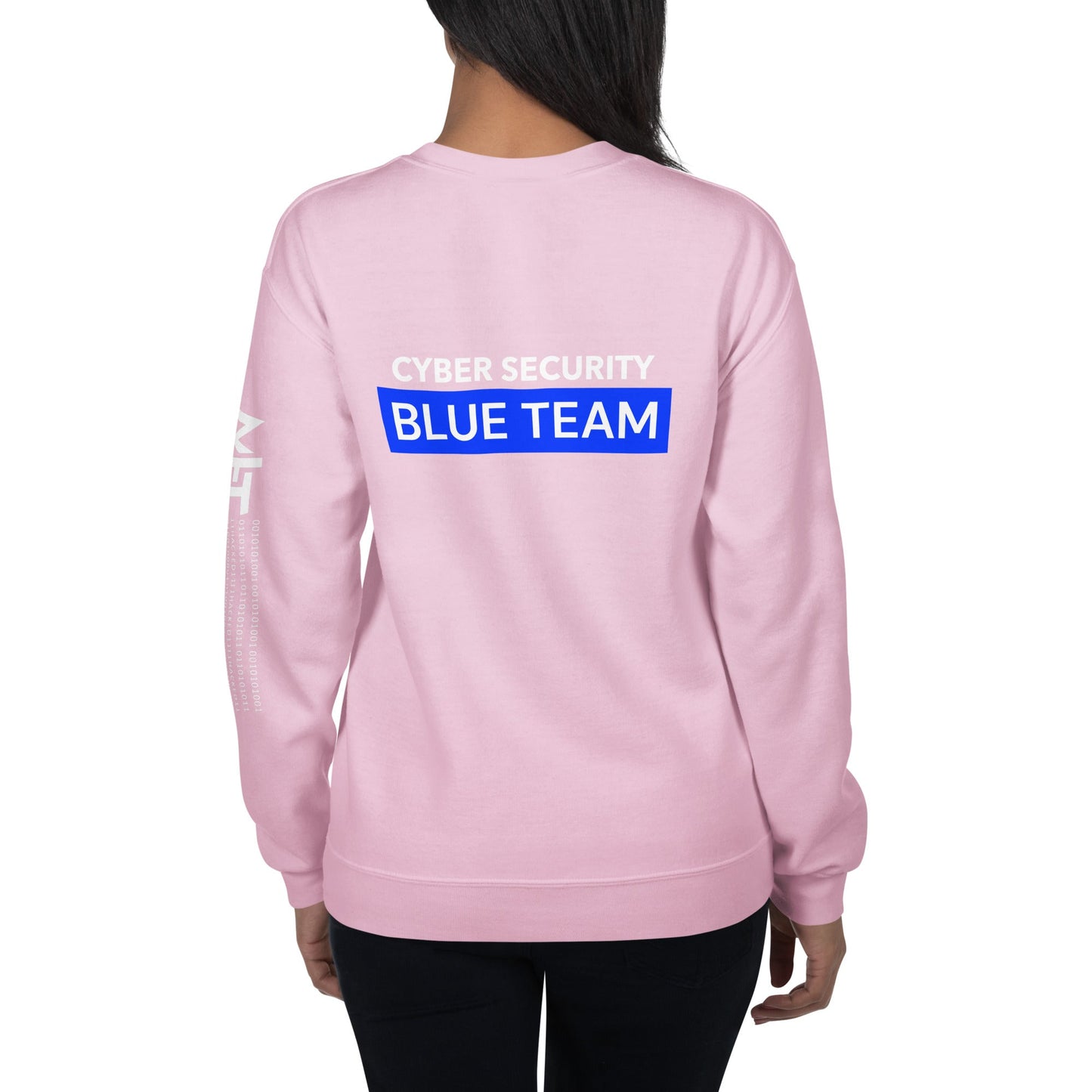 Cyber Security Blue Team V7 - Unisex Sweatshirt ( Back Print ) by DarkByteGear