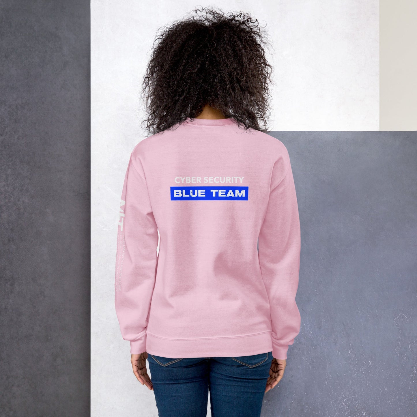 Cyber Security Blue Team V9 - Unisex Sweatshirt ( Back Print ) by DarkByteGear