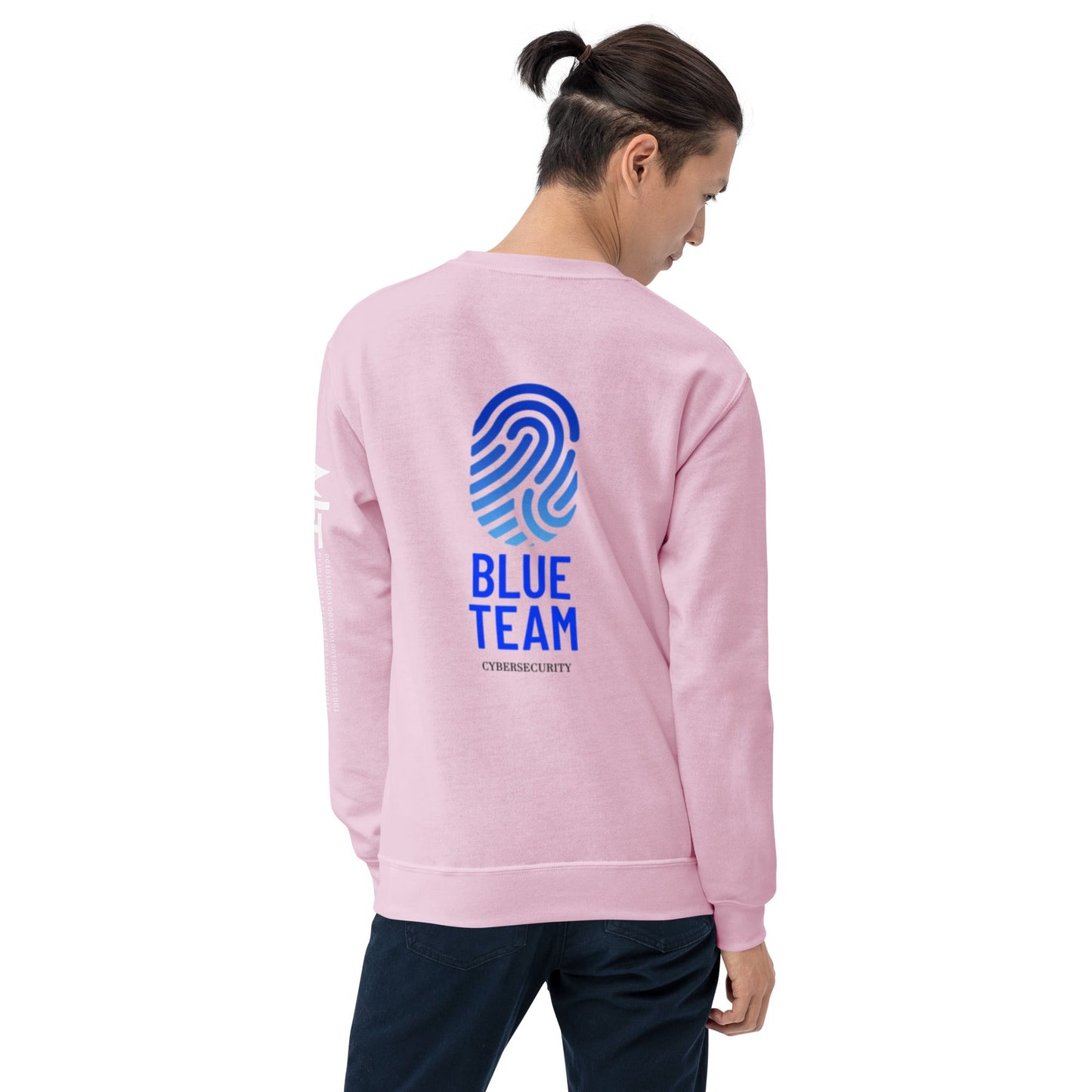 Cyber Security Blue Team v2 - Unisex Sweatshirt ( Back Print ) by DarkByteGear