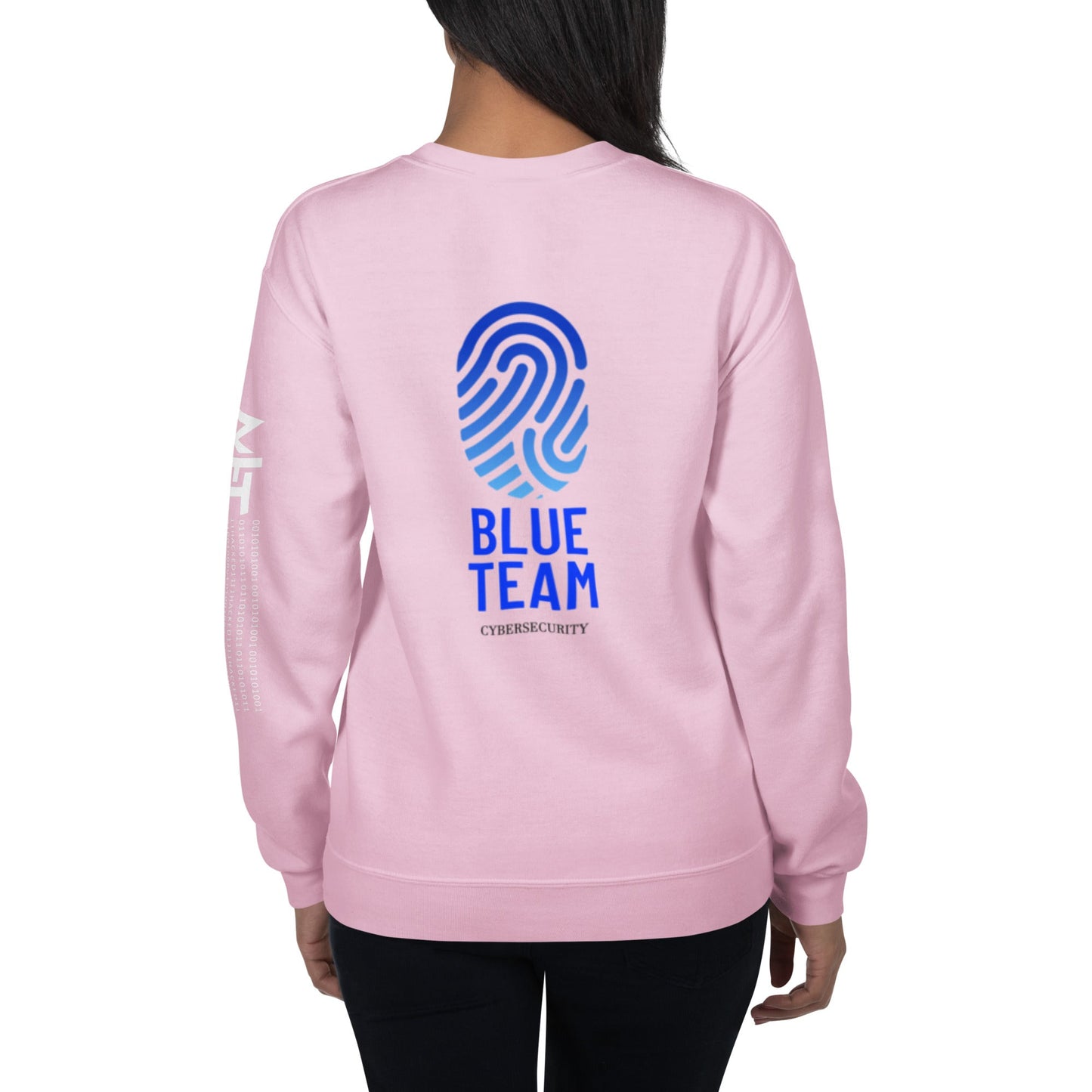 Cyber Security Blue Team v2 - Unisex Sweatshirt ( Back Print ) by DarkByteGear