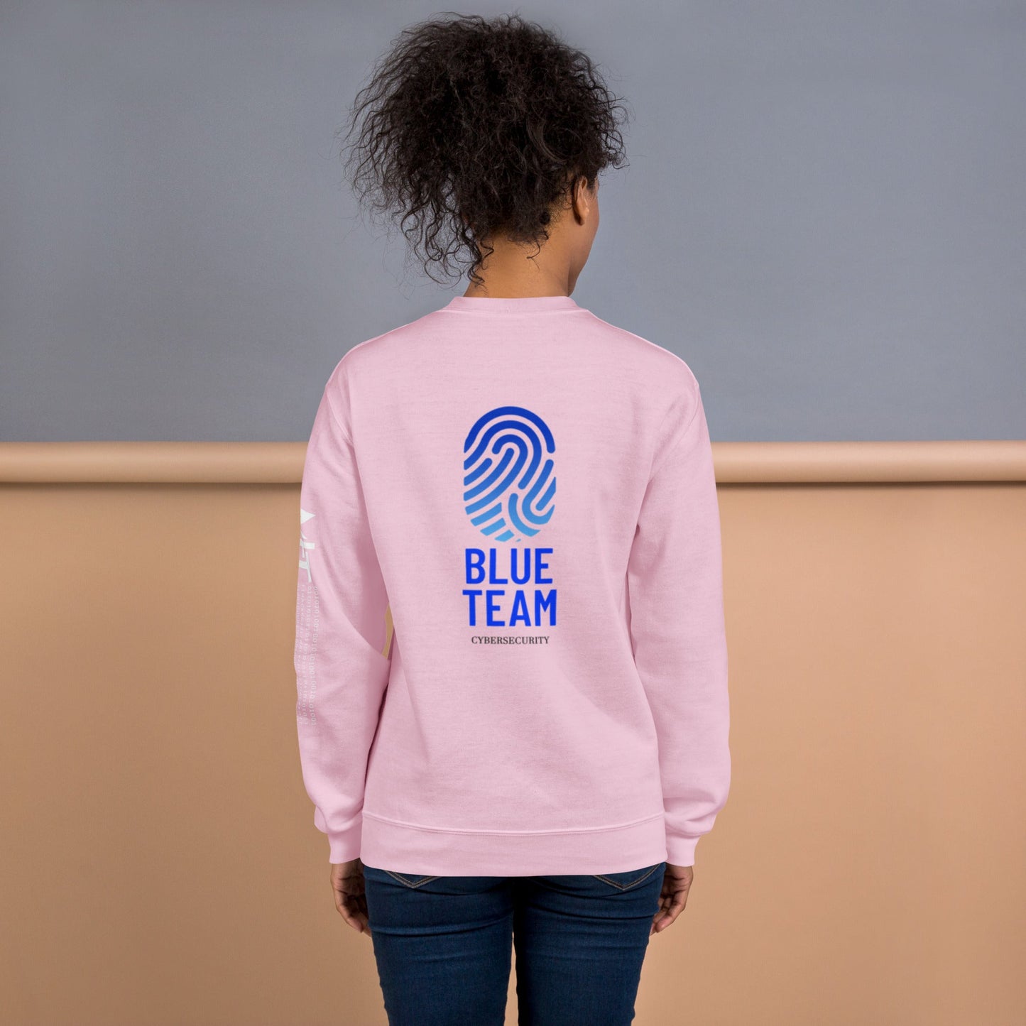 Cyber Security Blue Team v2 - Unisex Sweatshirt ( Back Print ) by DarkByteGear