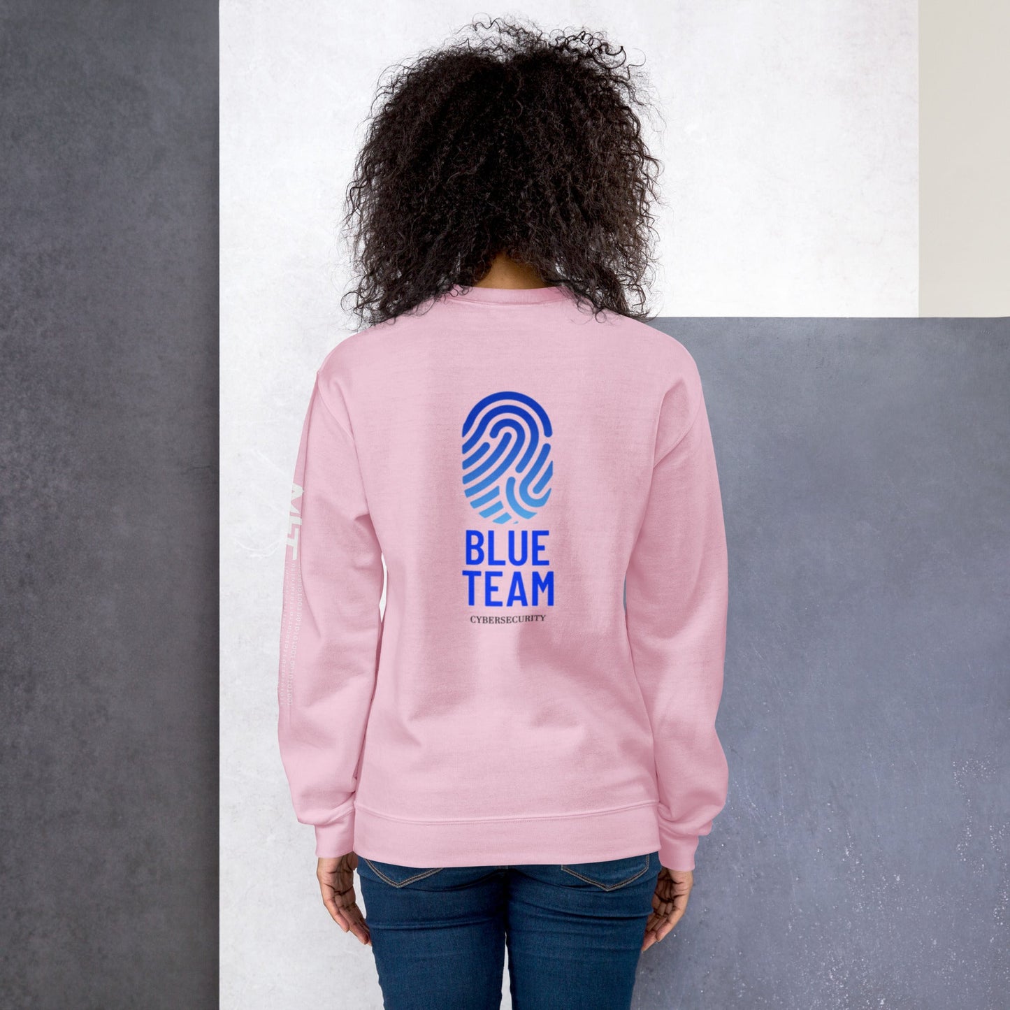 Cyber Security Blue Team v2 - Unisex Sweatshirt ( Back Print ) by DarkByteGear