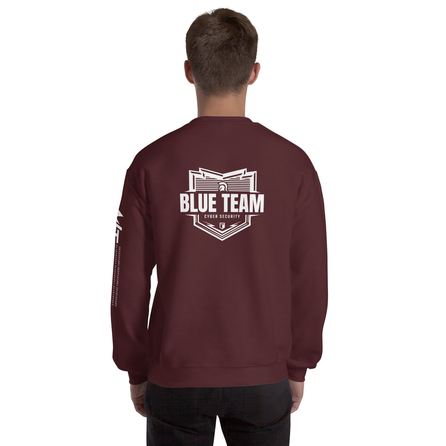 Cyber Security Blue Team V1 - Unisex Sweatshirt ( Back Print ) by DarkByteGear