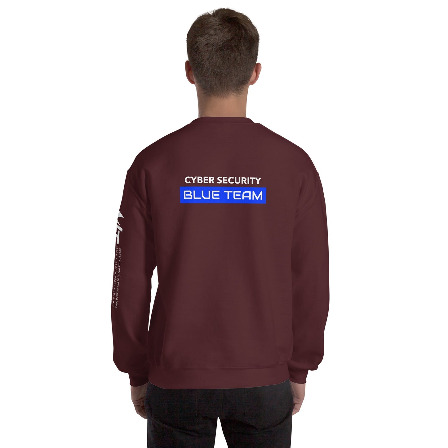 Cyber Security Blue Team V12 - Unisex Sweatshirt ( Back Print ) by DarkByteGear