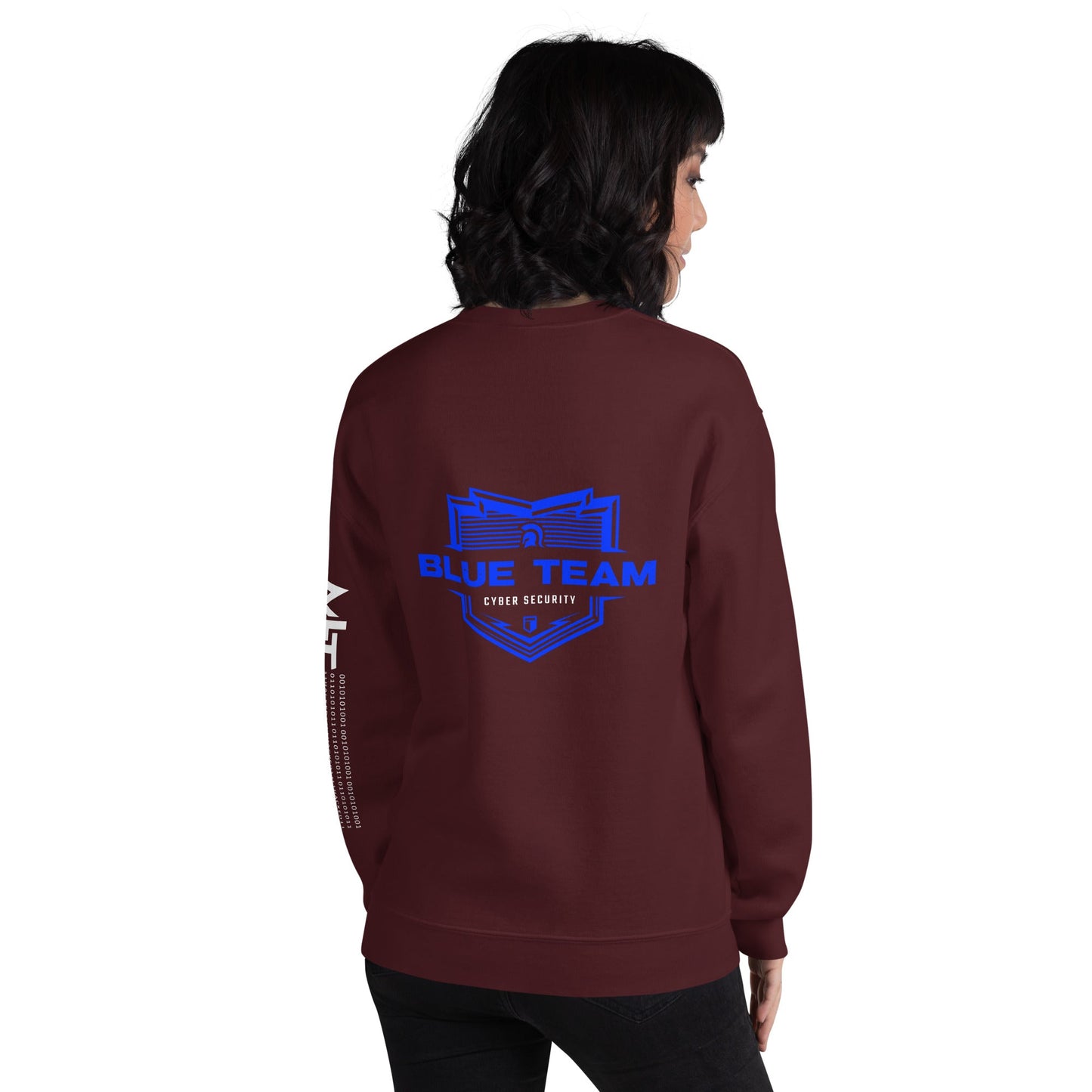 Cyber Security Blue Team V14 - Unisex Sweatshirt ( Back Print ) by DarkByteGear
