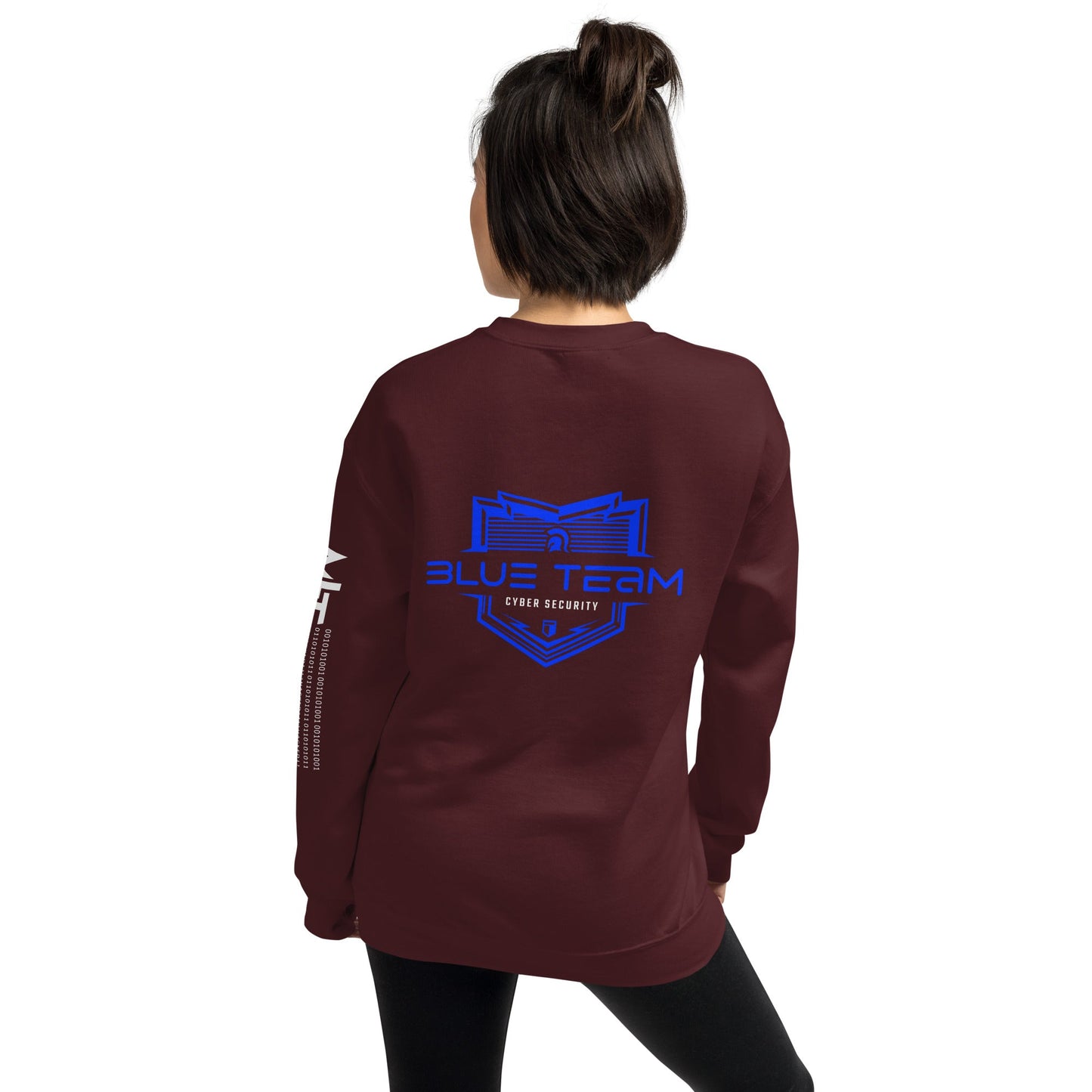 Cyber Security Blue Team V15 - Unisex Sweatshirt ( Back Print ) by DarkByteGear