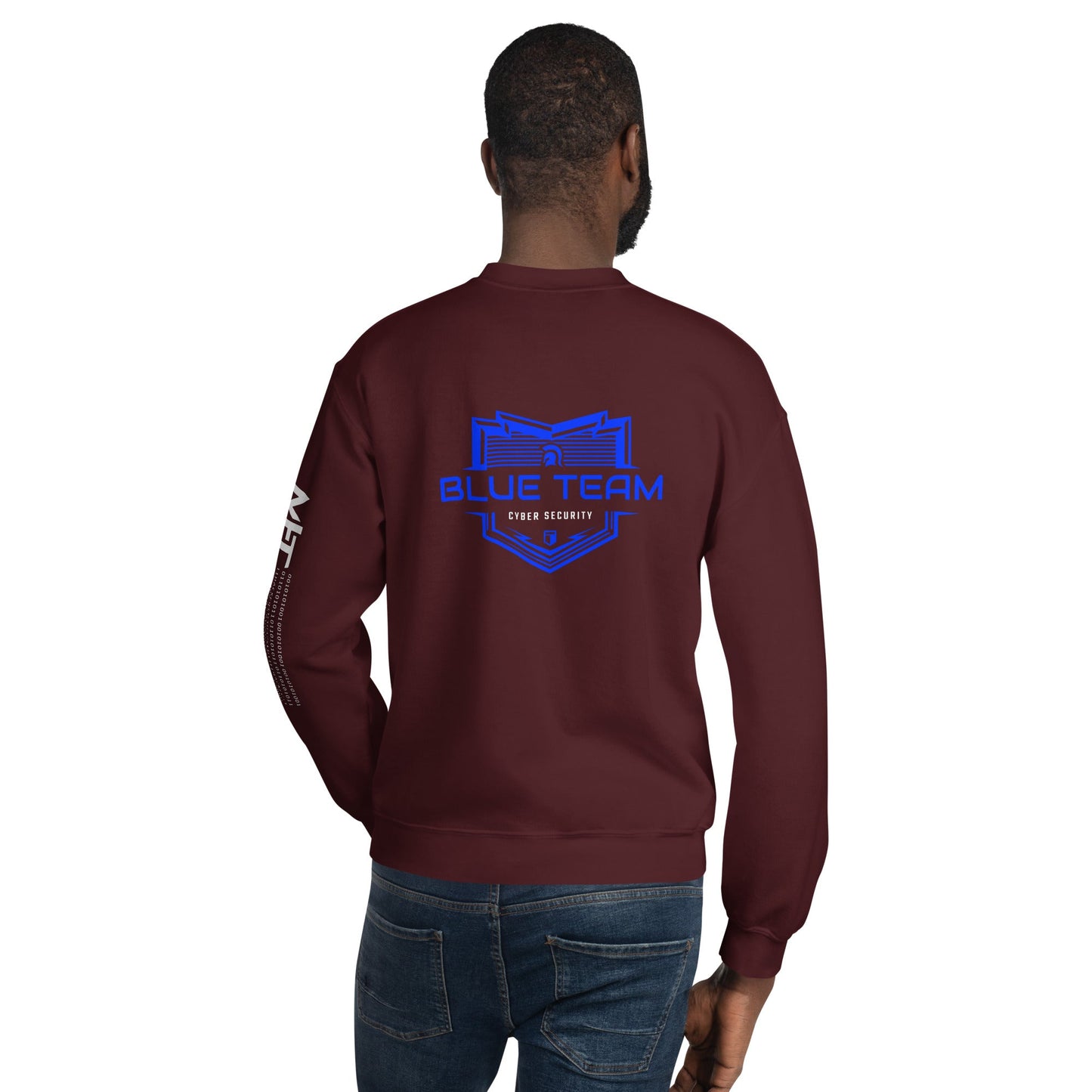 Cyber Security Blue Team V17 - Unisex Sweatshirt ( Back Print ) by DarkByteGear