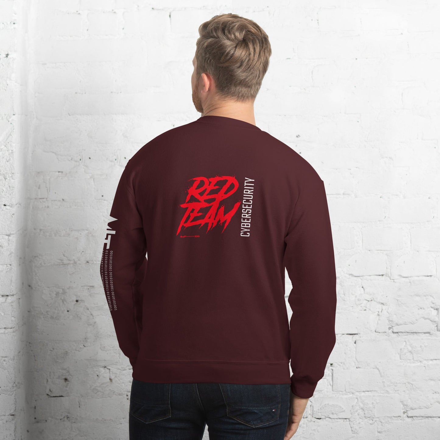 Cyber Security Red Team V6 - Unisex Sweatshirt ( Back Print ) by DarkByteGear