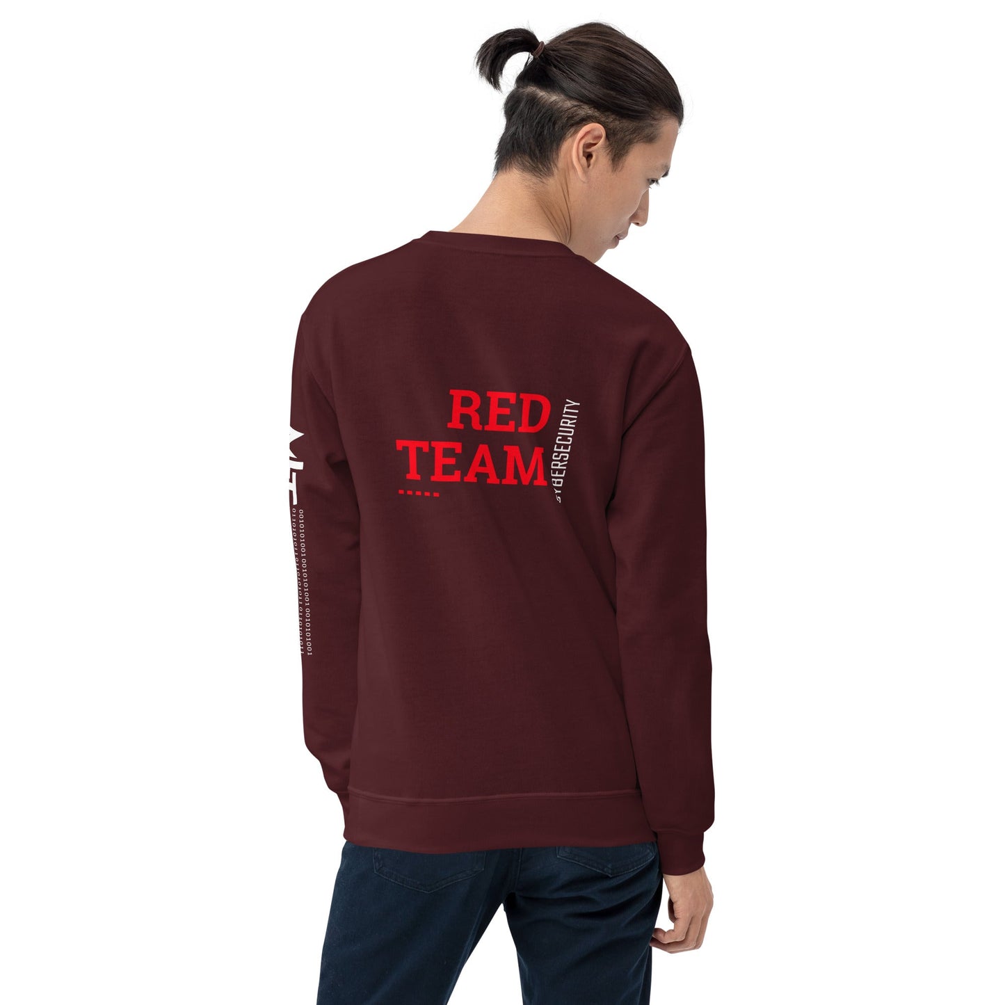 Cyber Security Red Team V12 - Unisex Sweatshirt ( Back Print ) by DarkByteGear
