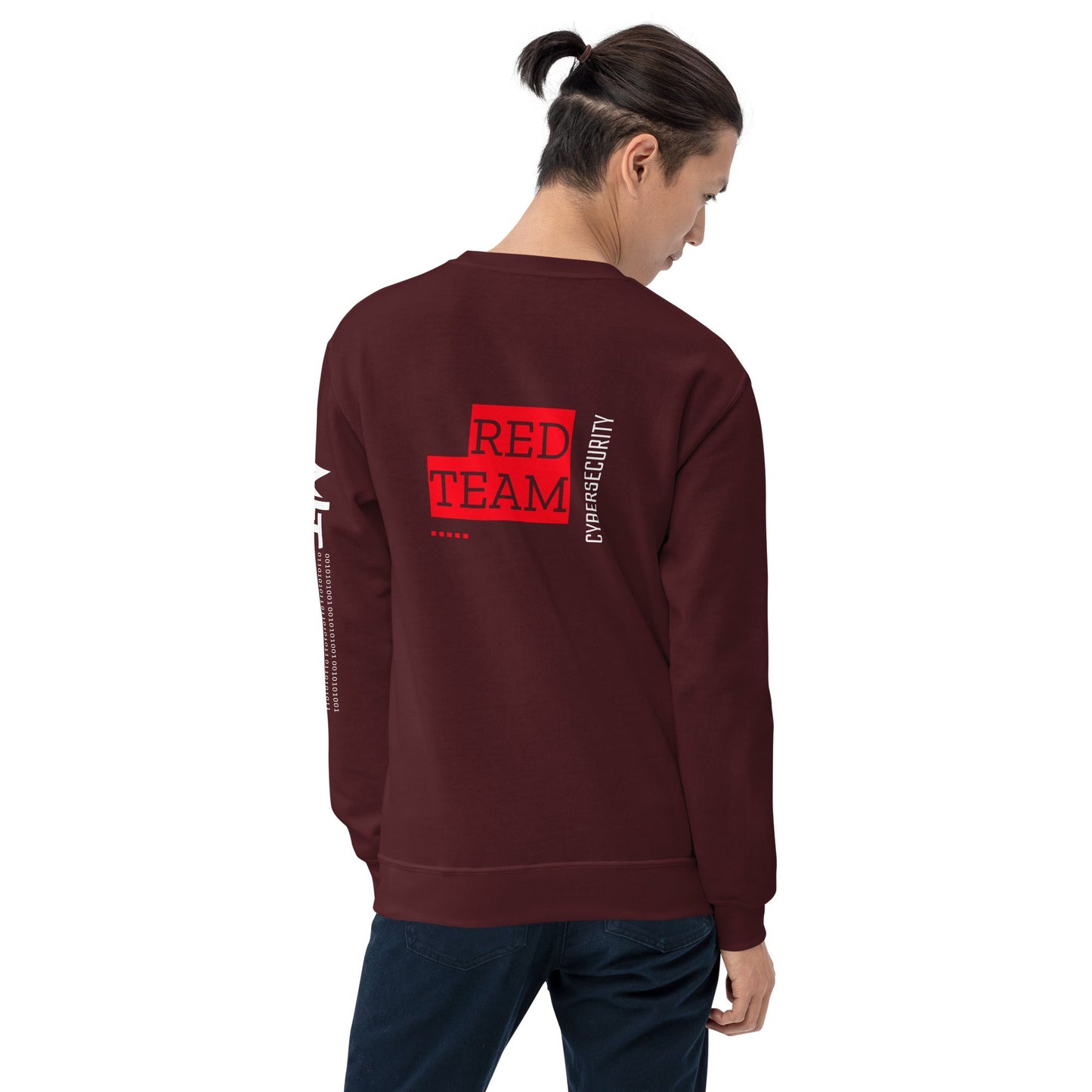 Cyber Security Red Team V13 - Unisex Sweatshirt ( Back Print ) by DarkByteGear