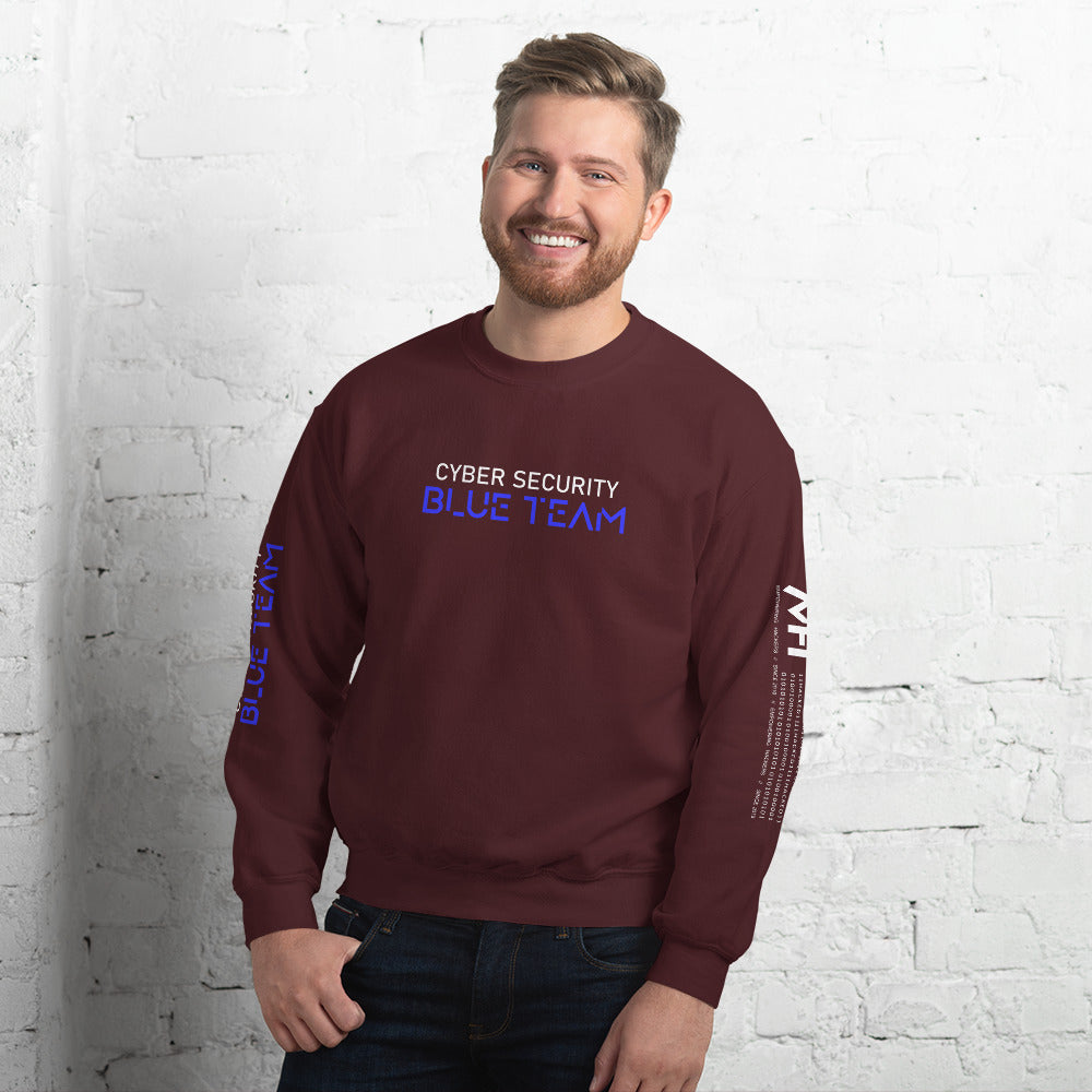 Cybersecurity Blue Team v4 - Unisex Sweatshirt by DarkByteGear