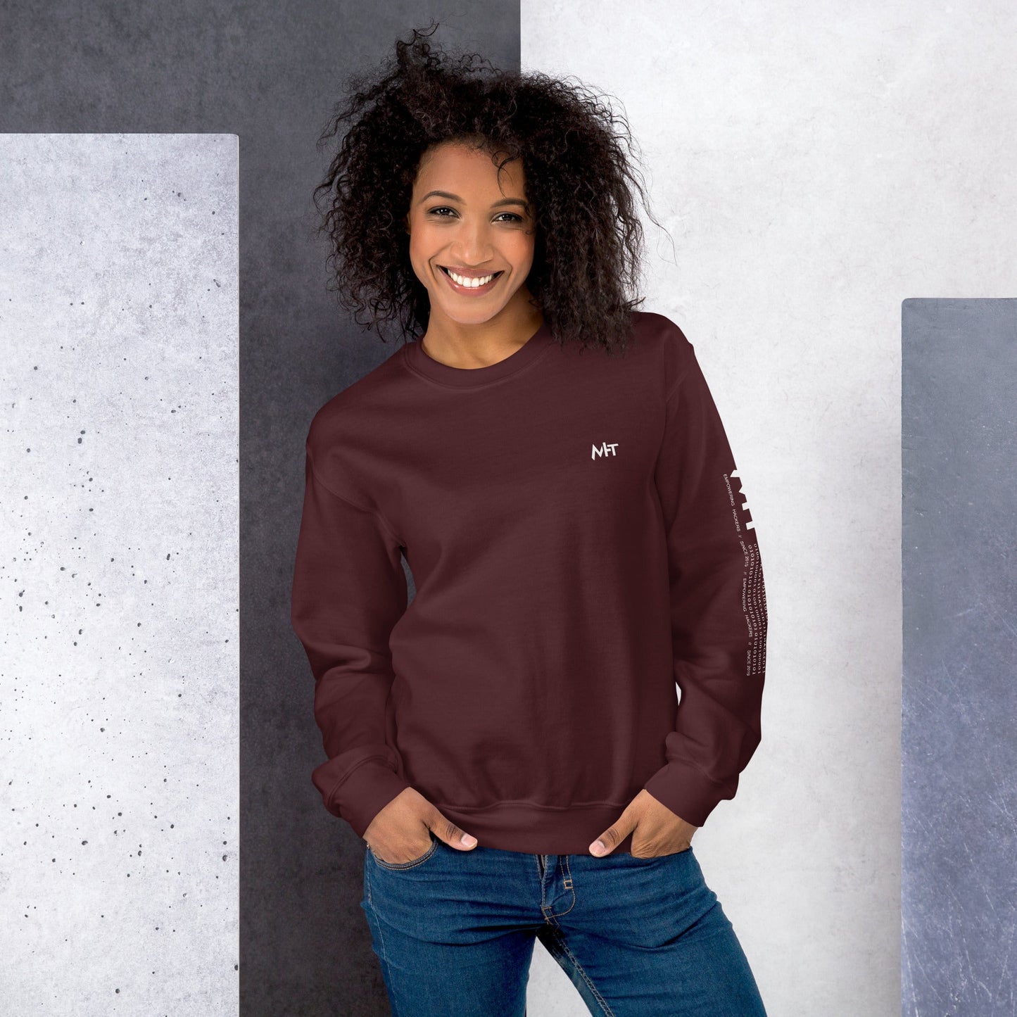 Cyber Security Blue Team V8 - Unisex Sweatshirt ( Back Print ) by DarkByteGear